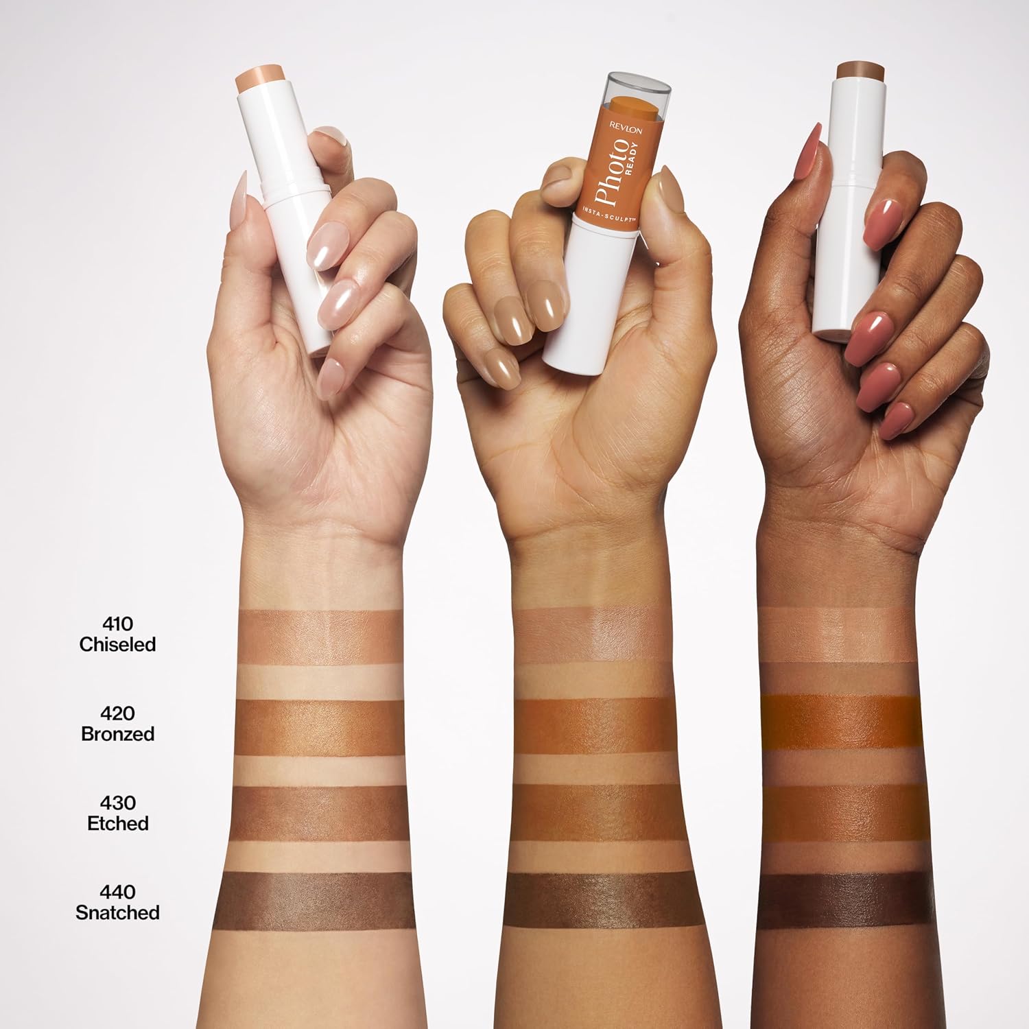 Revlon PhotoReady Insta-Sculpt, Bronzer & Contour, 430 Etched, 0.31 oz | This multi-tasking bronzer + contour stick visibly boosts your complexion, adding natural-looking warmth and dimension. - Image 6