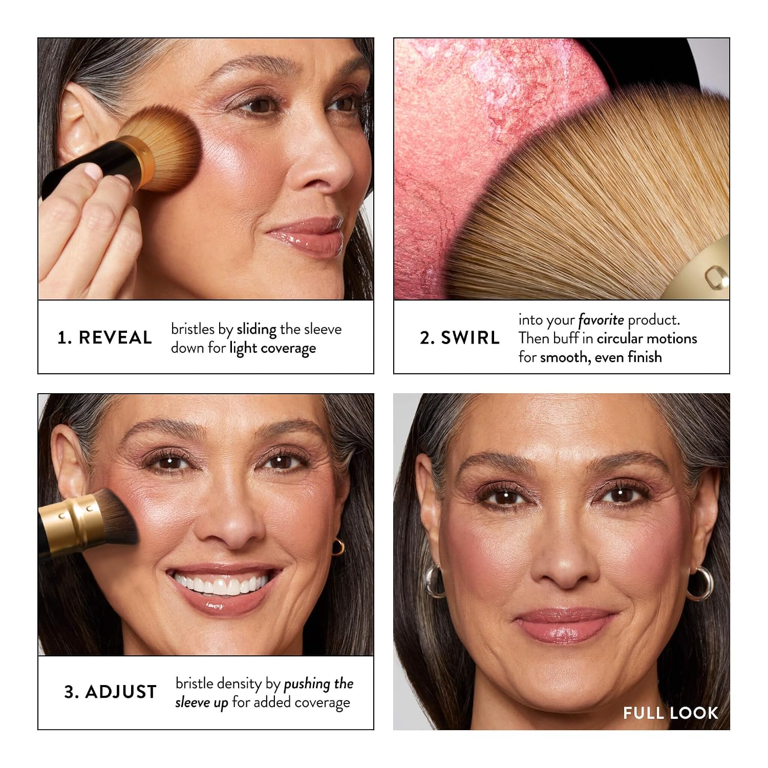 LAURA GELLER NEW YORK Makeup Brushes - Retractable Angled Kabuki Brush - Image 2