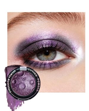 Glitter Eyeshadow Palette,Dark Purp...