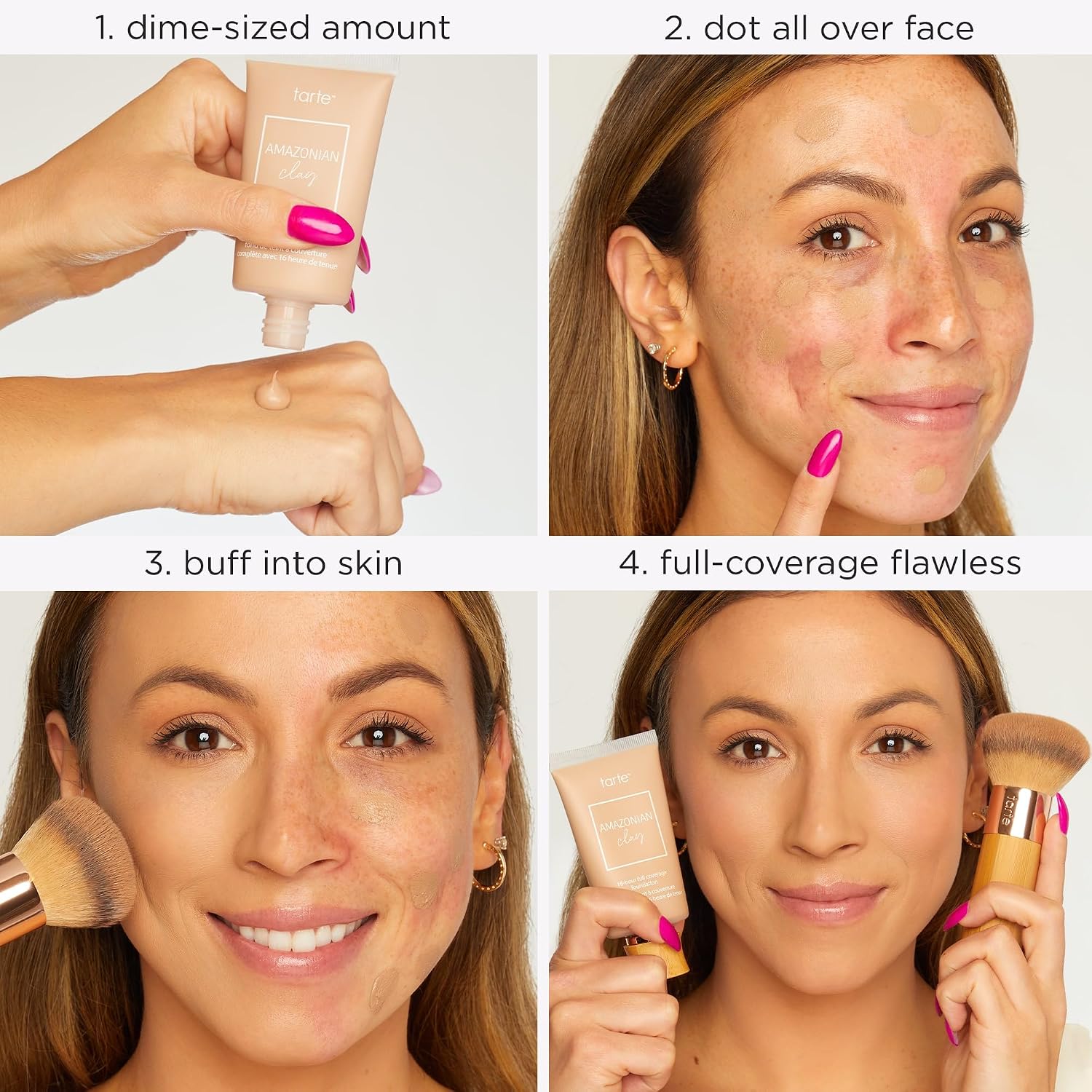 tarte Amazonian clay 16-hour full coverage foundation – Matte Finish Foundation with Amazonian Clay & Vitamin E for Hydration & Smooth Looking Skin, Vegan & Cruelty Free - Image 4