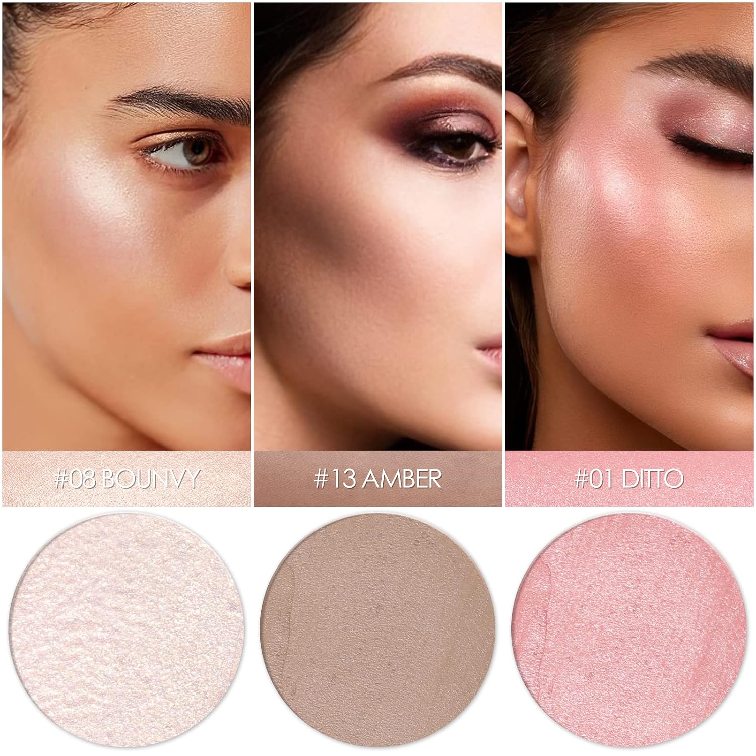 3 Pcs FAIR Contour Stick Set,Professional Makeup Kit for All Skin | FALOCUTUS Cream Blush & Highlighter Bronzer Pen,Long Lasting & Smooth Natural Face Contouring Illuminator - Image 3