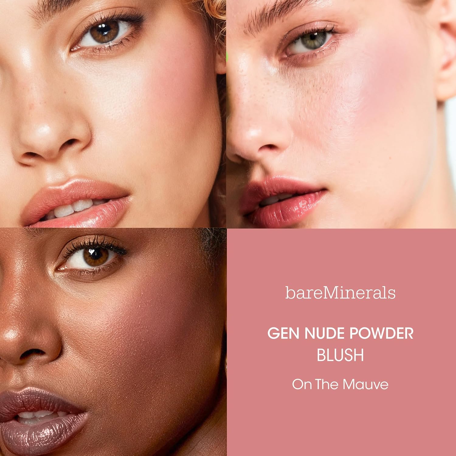 bareMinerals Gen Nude Powder Blush, Mineral-Based Pressed Blush Powder, All Day Wear, Buildable Coverage, Matte Soft Focus Finish, Talc-Free, Vegan - Image 2