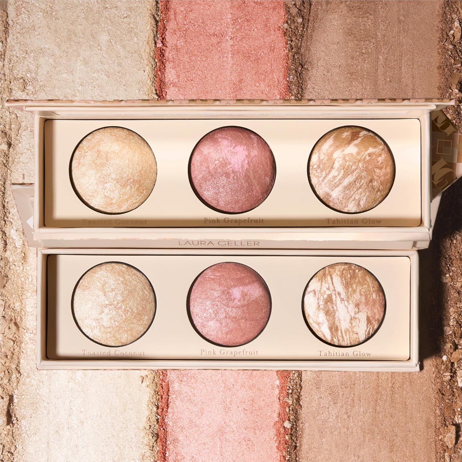 LAURA GELLER Geller's Greatest Lift-n-Glow Highlighter/Contour Palette - Image 9