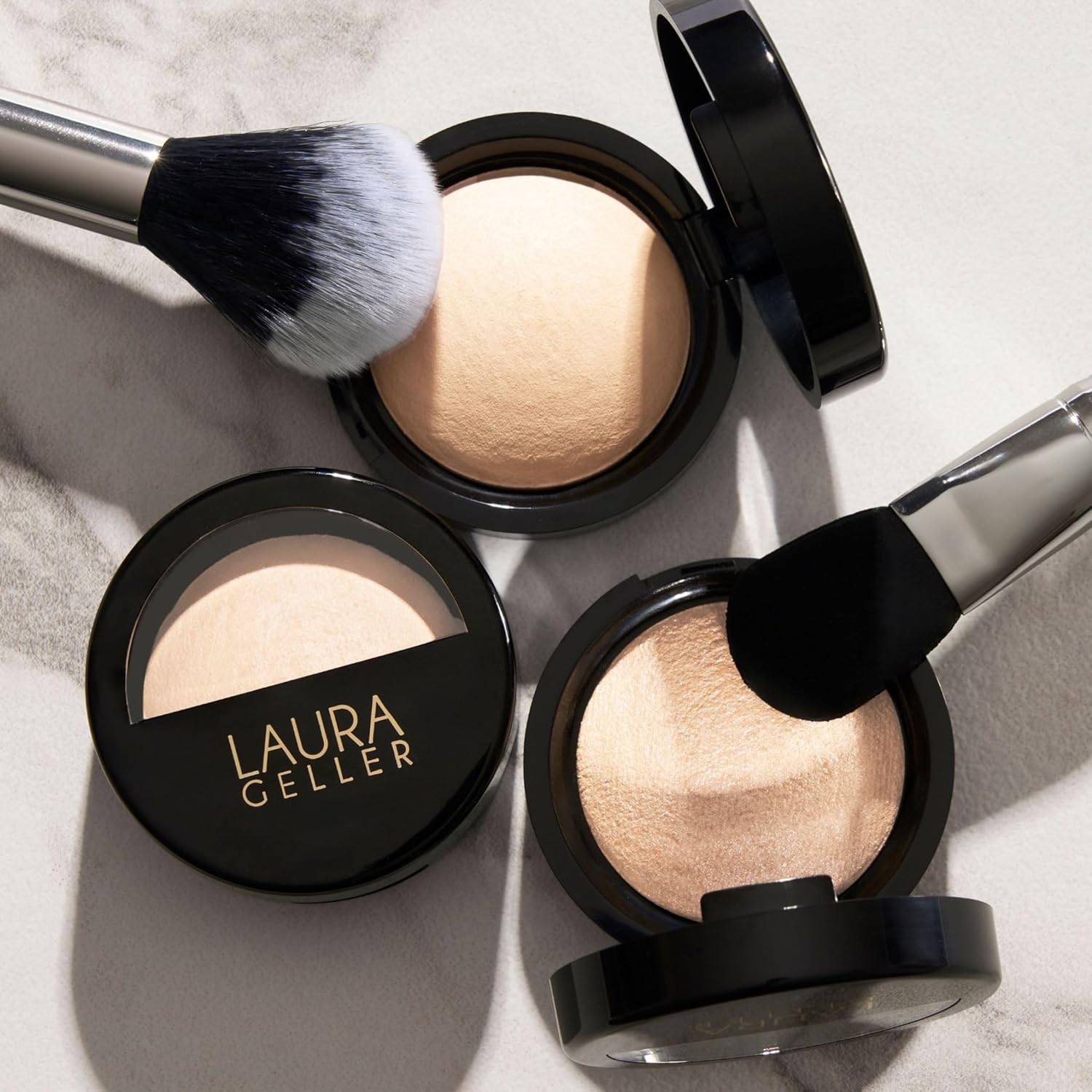 LAURA GELLER Baked Travel Size Illuminating Highlighter - Portofino - Image 6