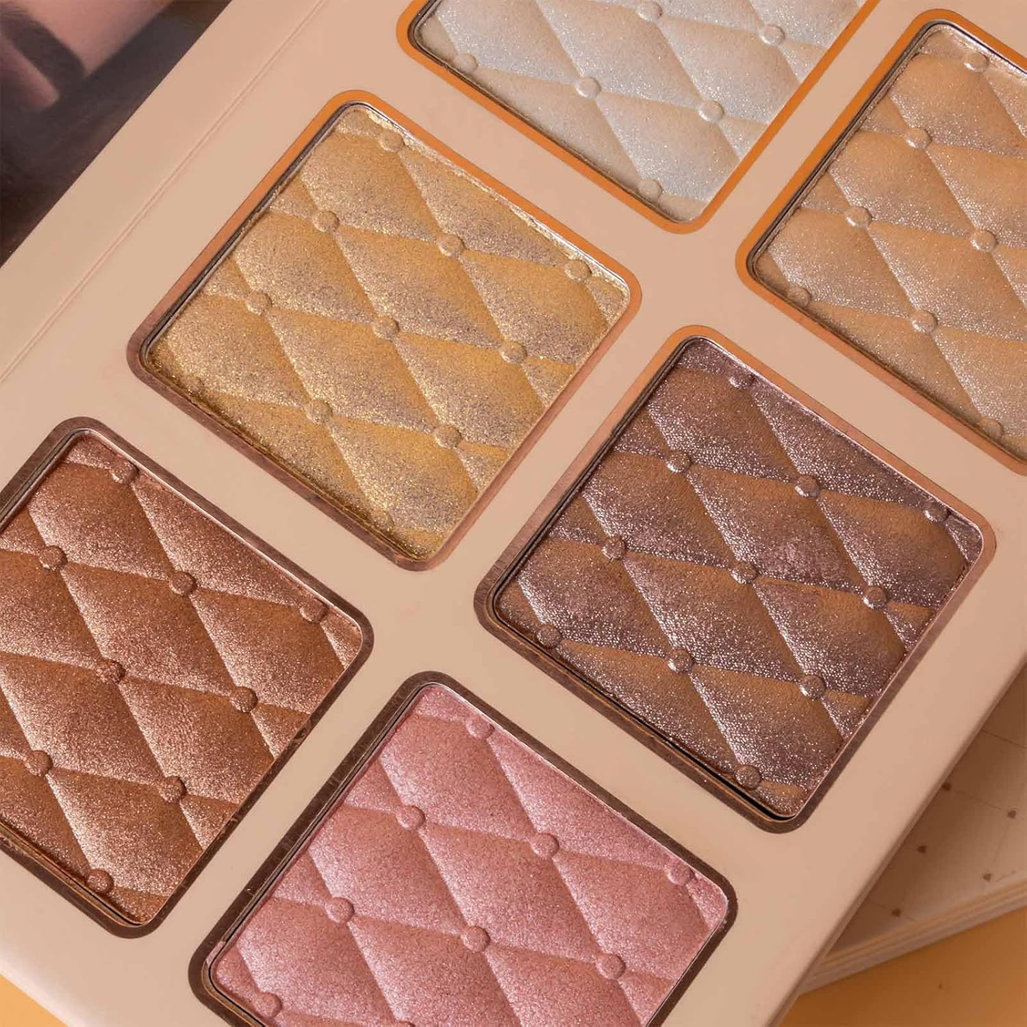 Makeup Palette,Eyeshadow & Highlighter & Blush & Contouring,4-Layer Book-Style Foldable Makeup Palette Set,Matte Glitter Metallic Shimmer, Highly Pigmented Long Lasting Make Up Pallet(43 Colors) - Image 6