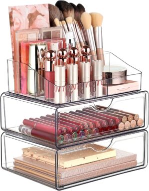 Vtopmart 3 Tier Clear Makeup Organi...