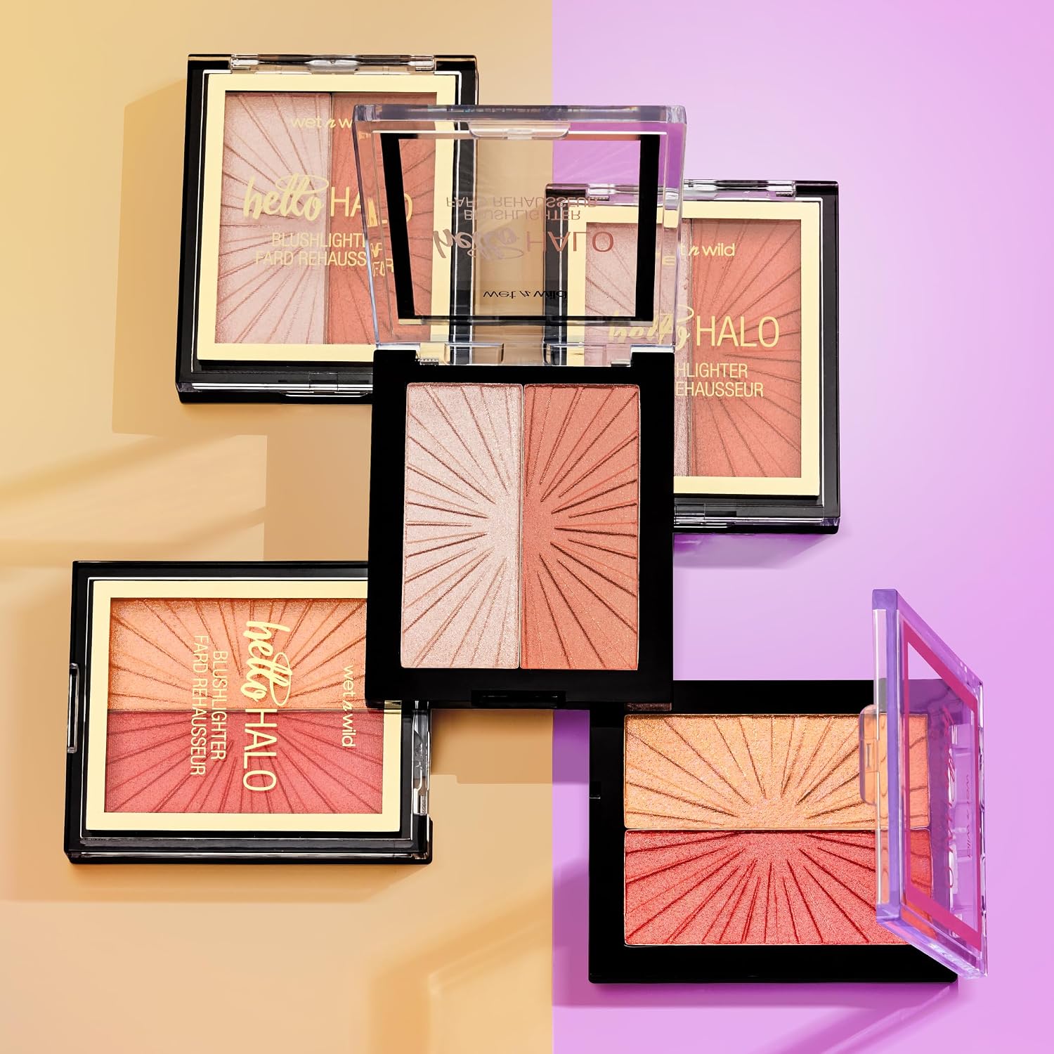 Wet n Wild MegaGlo Blushlighter, Blendable Blush & Highlighter Set, Shimmery Metallic Finish, Highlight Bling - Image 10