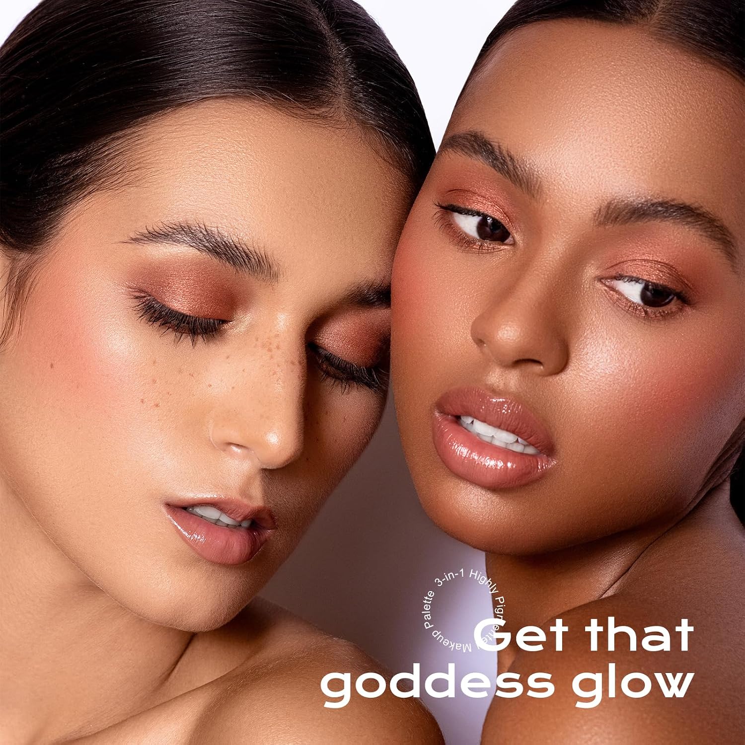 Color Nymph Blush and Highlighter Palette, 3 in 1 Contour Palette | Stackable Travel Makeup Kit, Long-Lasting, Lightweight & Buildable Powder for Natural Radiant Finish, Includes Brush & Mirror - Image 6