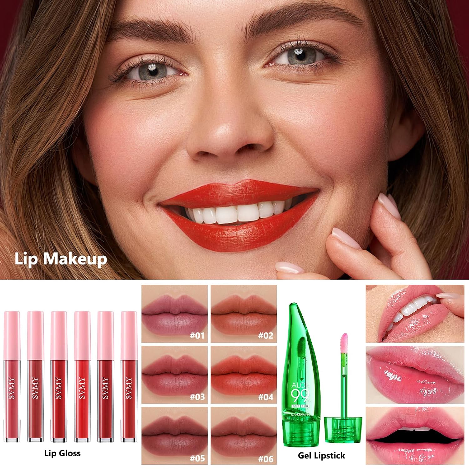 All in One Makeup Kit for Women Full Kit, Make Up Gift Set for Women | Makeup Essential Bundle Include Foundation Face Primer Eyeshadow Contour Palette Lipstick Eyeliner Mascara Cosmetic Brush Set - Image 5