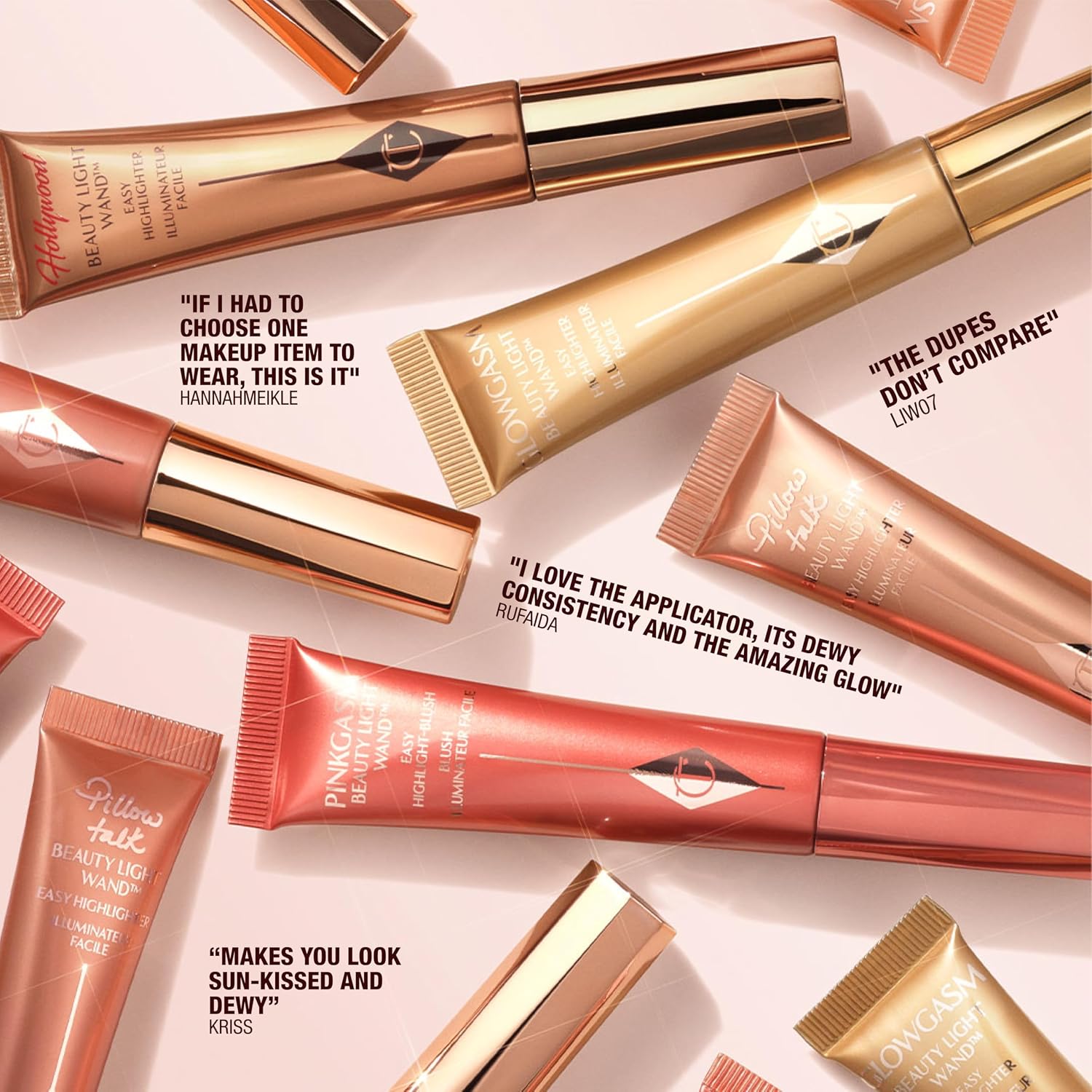 Charlotte Tilbury Beauty Light Wand Liquid Highlighter Makeup - Soft-Focus Highlighter & Blush for Cheeks - Pearlescent, Weightless Radiant Finish - Image 9