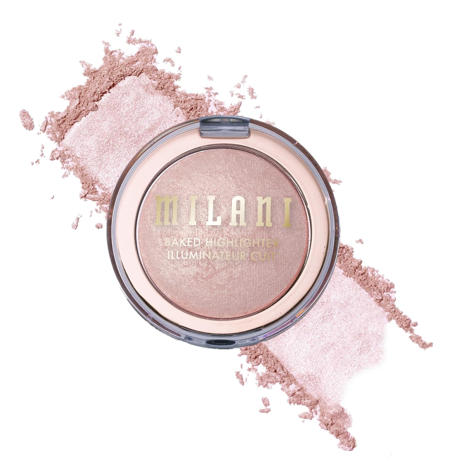 Milani Baked Highlighter, Highlight Powder for Cheeks - Rosa Italiana | Seamless-Blend Formula Delivers A Luminous Glow. Infused With Skin-Loving Ingredients With Up To 12 Hours Of Buildable Wear.