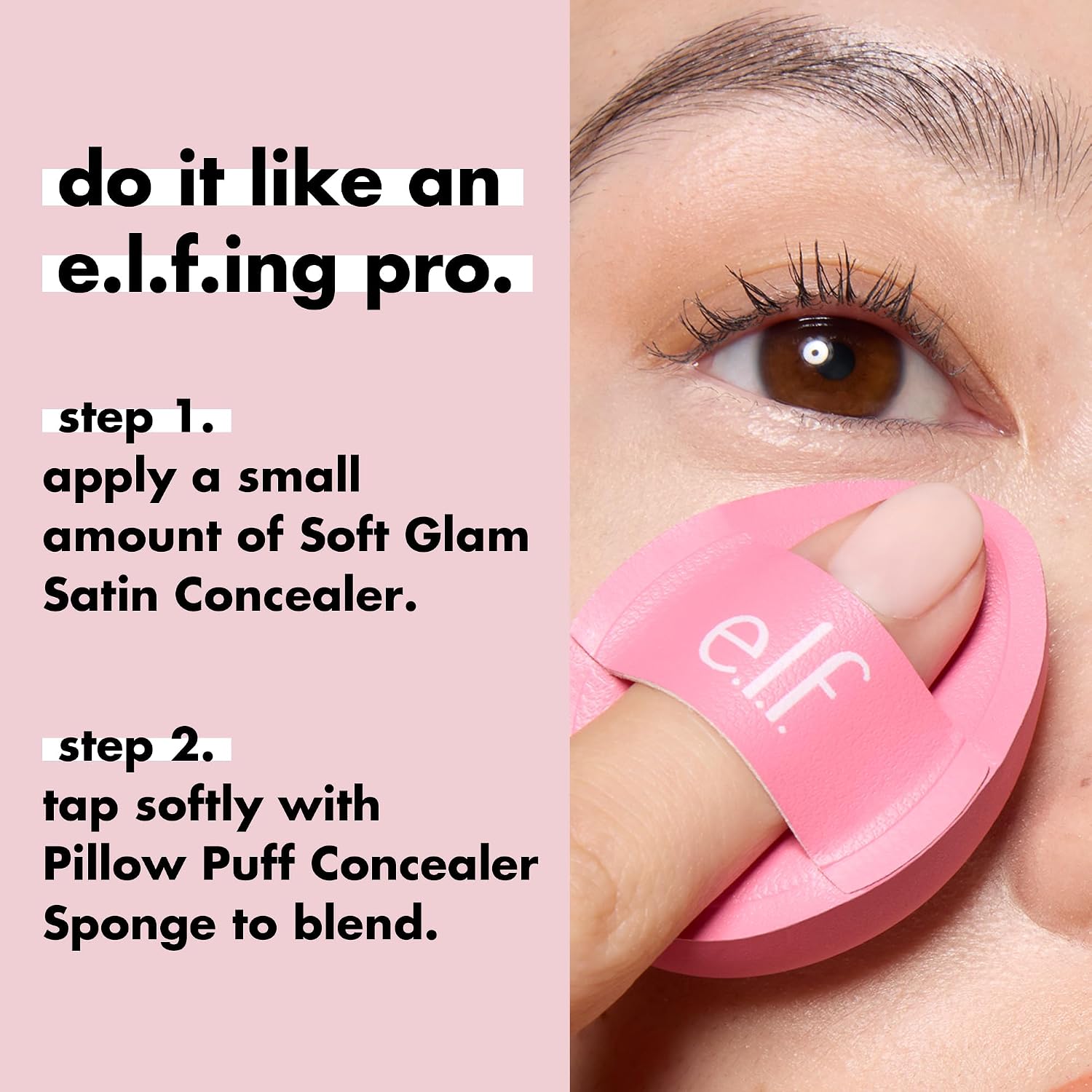 e.l.f. Pillow Puff Concealer Sponge, Beauty Blender For Streak-Free, Even, Makeup Application With Airbrushed Finish, Latex-Free, Vegan & Cruelty-Free - Image 6