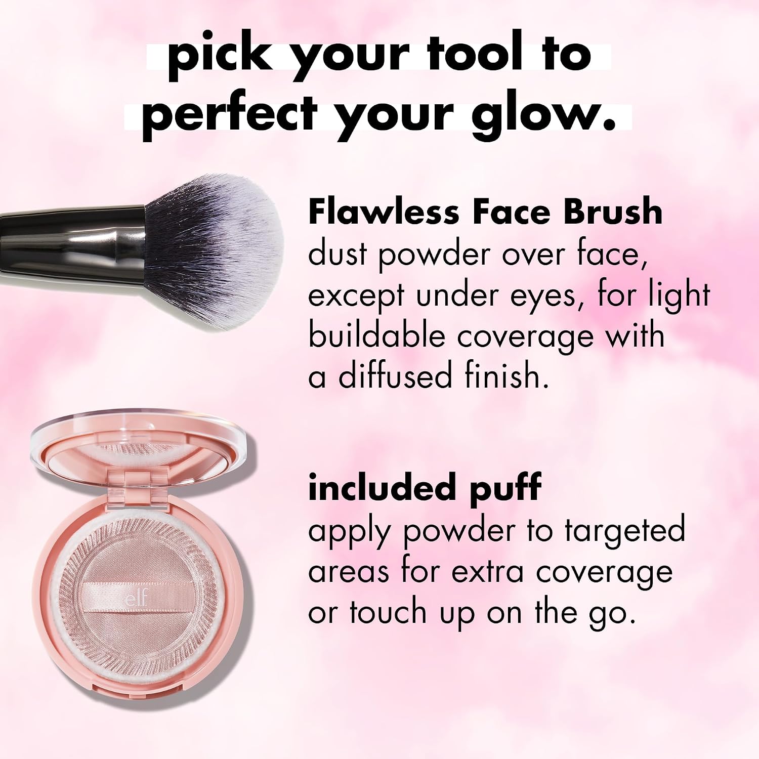 e.l.f. Halo Glow Powder Filter, Fair Warm | Ultra-fine Finishing Powder, Smooths The Look of Pores & Fine Lines, Creates A Soft-Focus Glow, Vegan & Cruelty-Free - Image 7