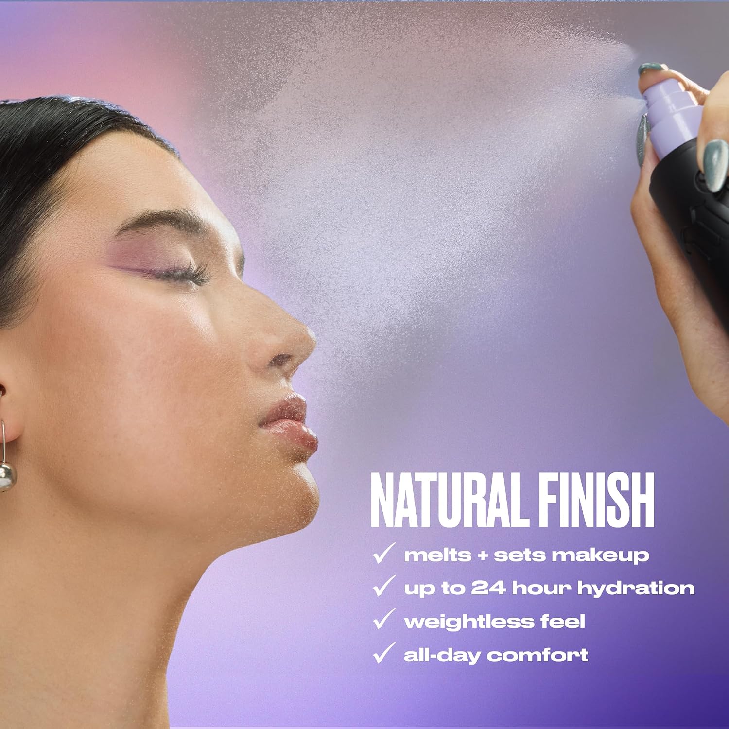 Urban Decay All Nighter Waterproof Makeup Setting Spray - Natural Finish | Up to 24HR Hold, Transfer-resistant Primer Setting Spray for Foundation, Sweat-resistant, Ultra-fine Hydrating Facial Mist - Image 6