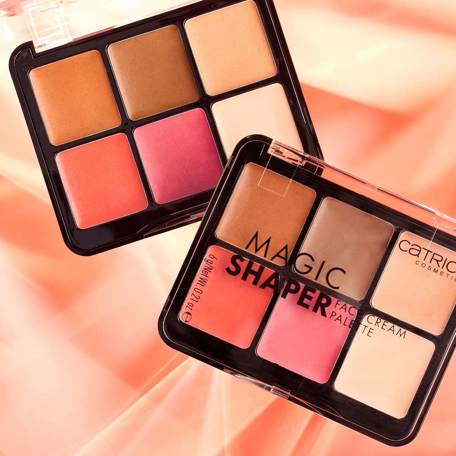 Catrice Magic Shaper Face Cream Palette, Blush, Bronzer & Highlighter | 6-in-1 Blendable, Buildable, Lightweight; Natural Finish, Contour & Shaping, Vegan & Cruelty Free, Fragrance Free, 0.21 oz - Image 8