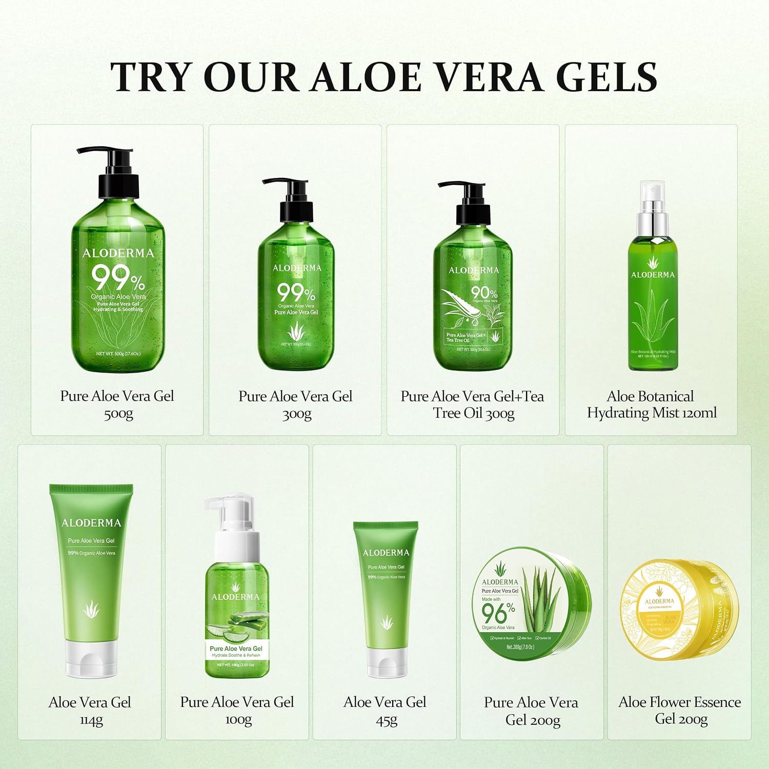 Aloderma Aloe Vera Gel - Large 17.6oz Value Pump - Made within 12 Hours of Harvest with 99% Organic Aloe Vera, Lightweight, Non-Sticky for Sunburns, Natural, Soothing Aloe Vera for Face & Hair - Image 8