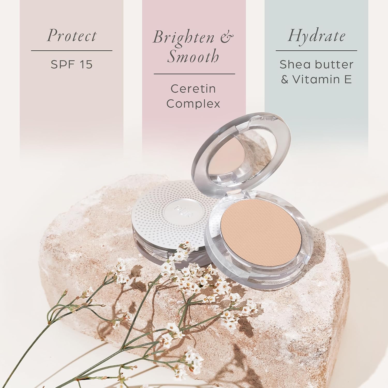 PÜR 4-in-1 Pressed Mineral Makeup Powder Foundation with SPF 15 | Buildable Foundation Coverage - Smooth, Even-Looking Complexion Makeup Delivers Custom Coverage and Comfortable Everyday Wear - Image 4