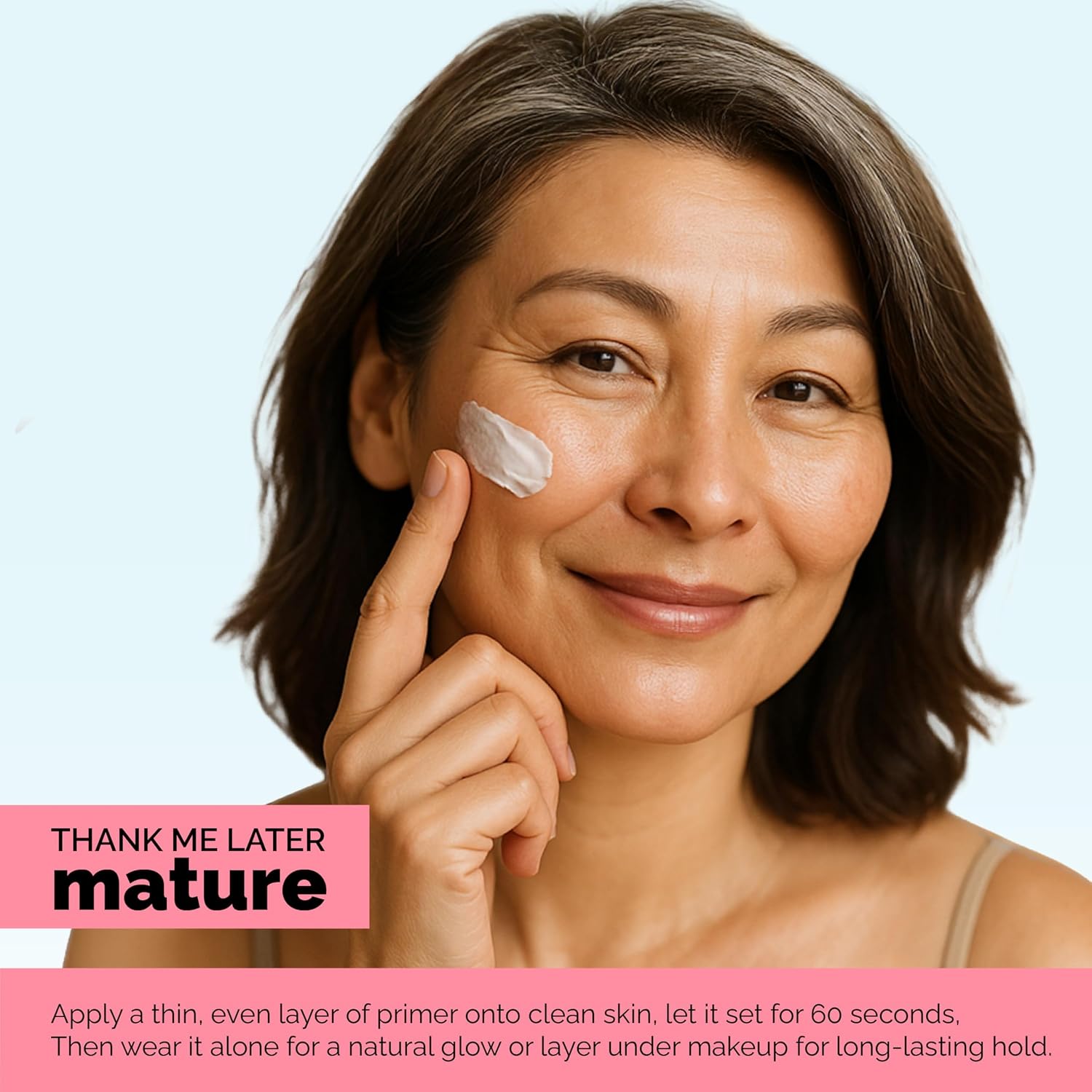 Elizabeth Mott Thank Me Later Hydrating Face Primer for Mature Skin, 30g | Face Primer for Mature Skin, Lightweight & Gripping, Hyaluronic Acid & Peptides, For Dry, Sensitive, Aging Skin - Image 4