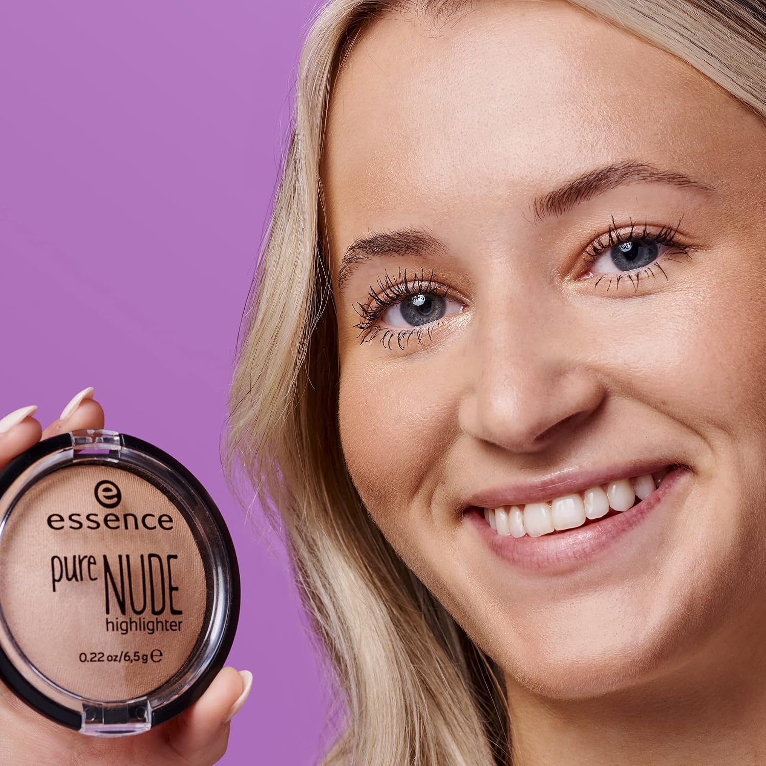 essence Pure Nude Highlighter, Natural Radiance Makeup (10 Be My Highlight) | Baked Powder Face Glow, Buildable & Blendable, Subtle Shine, Lit From Within Look, Vegan, Cruelty Free, Paraben Free, 0.24 oz - Image 4