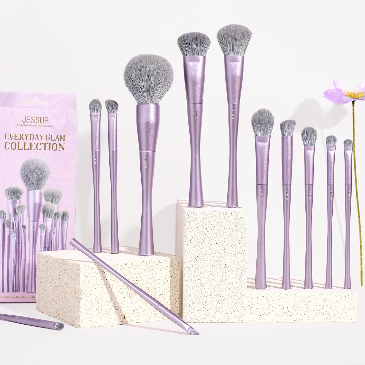 Jessup Professional Makeup Brush Set Vegan Synthetic for Face & Eye T512 | Ultra-Soft High-Density Bristles, Cruelty-free, Seamless Blending, Foundation, Contour & Eyeshadow Brush, Beginner-Friendly - Image 7