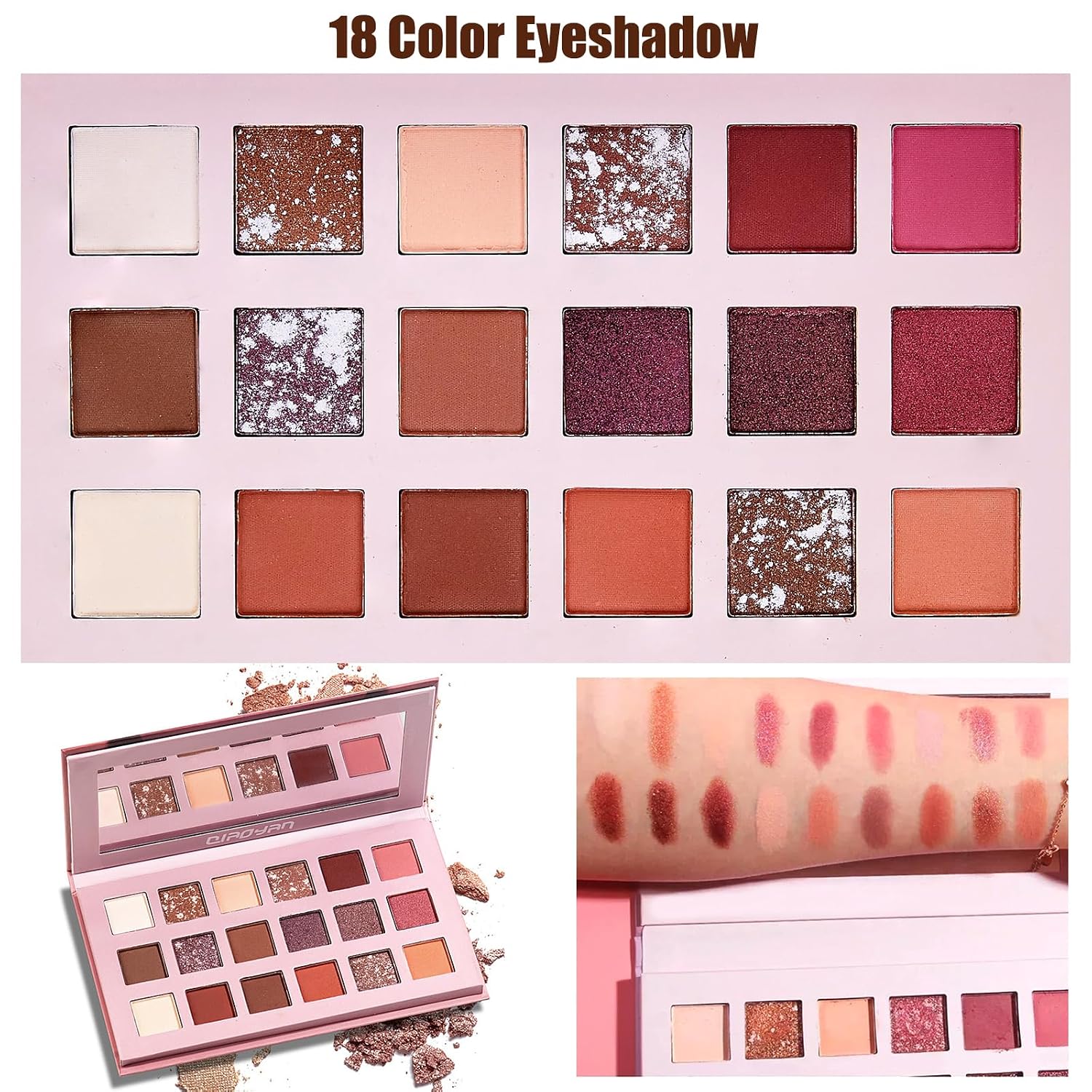 All in One Makeup Kit for Women Full Kit, Make Up Gift Set for Women | Makeup Essential Bundle Include Foundation Face Primer Eyeshadow Contour Palette Lipstick Eyeliner Mascara Cosmetic Brush Set - Image 7