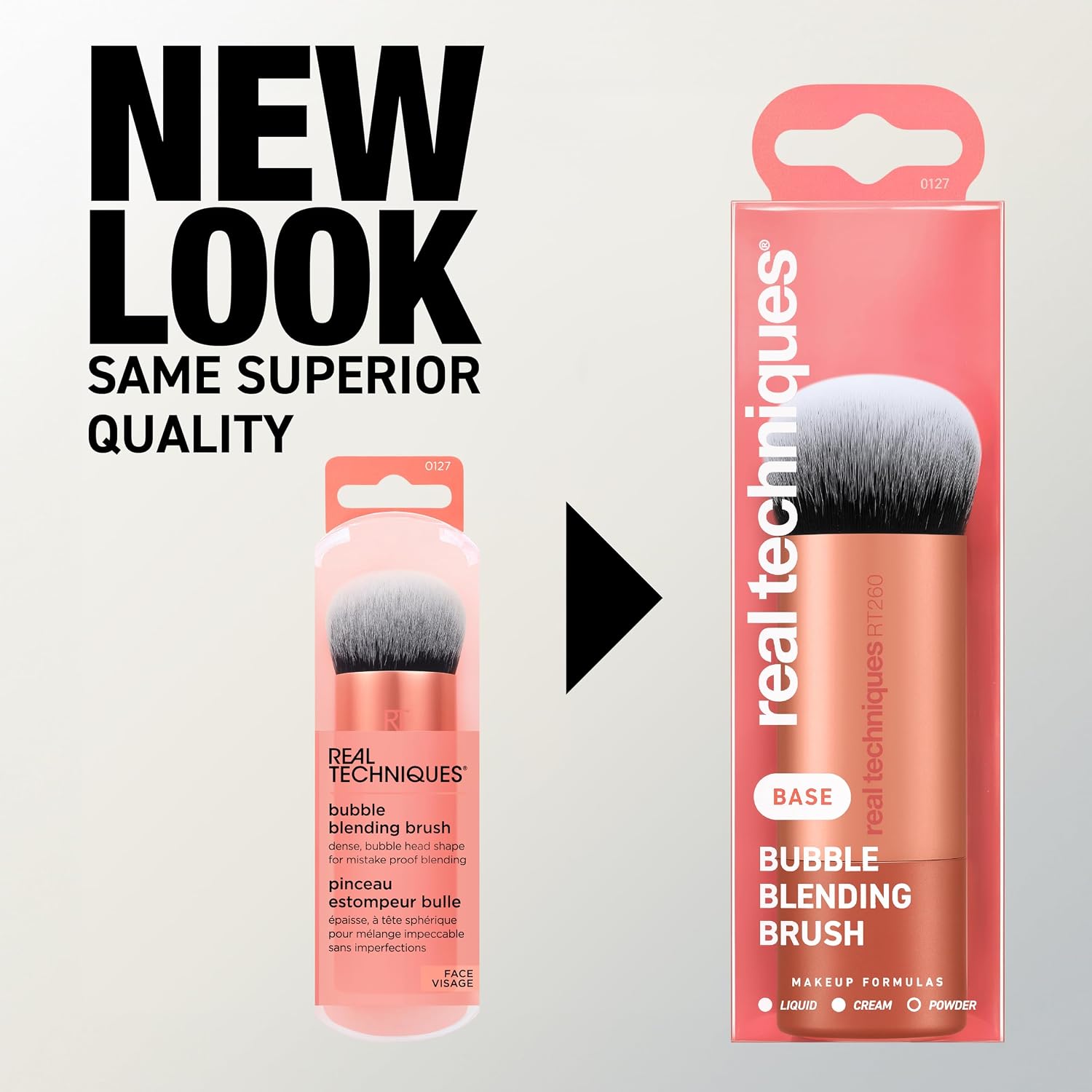 Real Techniques Bubble Blending Brush, Makeup Brush For Foundation and Tint | Face brush for liquid and cream products, ultra dense, for quick all-over blending, UltraPlush bristles, cruelty-free - Image 5
