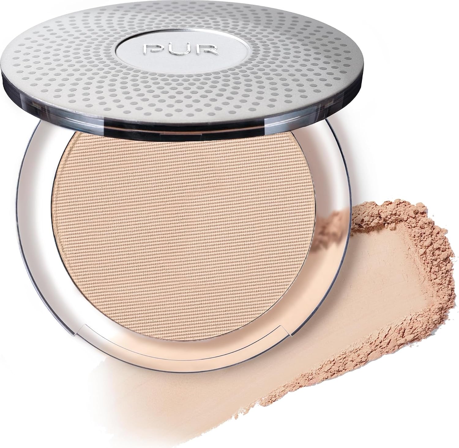 PÜR 4-in-1 Pressed Mineral Makeup Powder Foundation with SPF 15 | Buildable Foundation Coverage - Smooth, Even-Looking Complexion Makeup Delivers Custom Coverage and Comfortable Everyday Wear