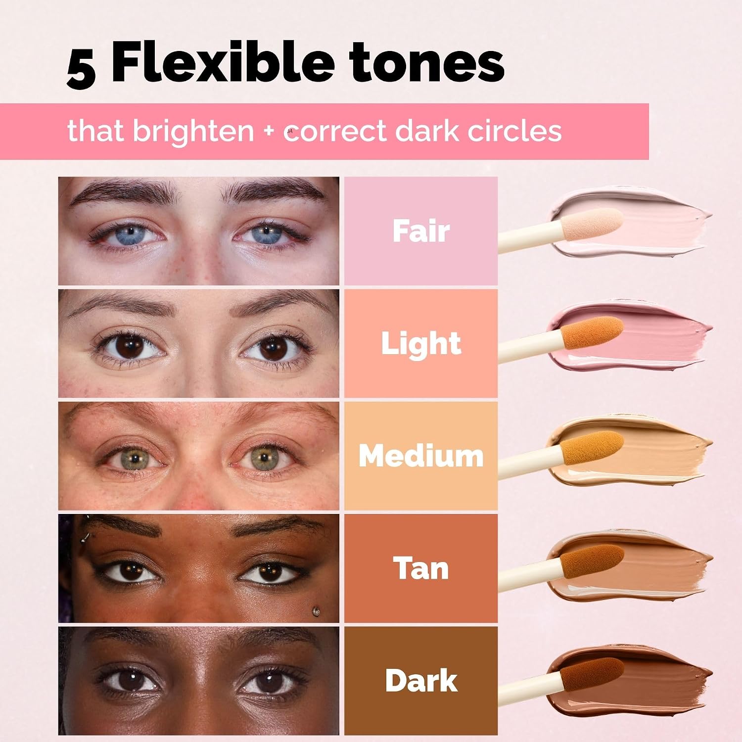 Elizabeth Mott Thank Me Later Under Eye Brightener Base – Pink, 5ml | Under Eye Brightener Base, Color-Correcting, Neutralizes Dark Circles, Helps Concealer Apply Smoothly & Wear Better - Image 6