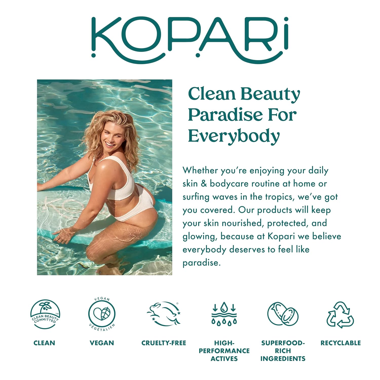 Kopari Sunglaze Sheer Setting Mist Sunscreen SPF 50, Weightless, Fast Drying, Ultra-Fine Setting Spray, Made With Hyaluronic Acid, Sets Makeup For A Hydrated, Dewy Finish, 2.53 fl oz - Image 8