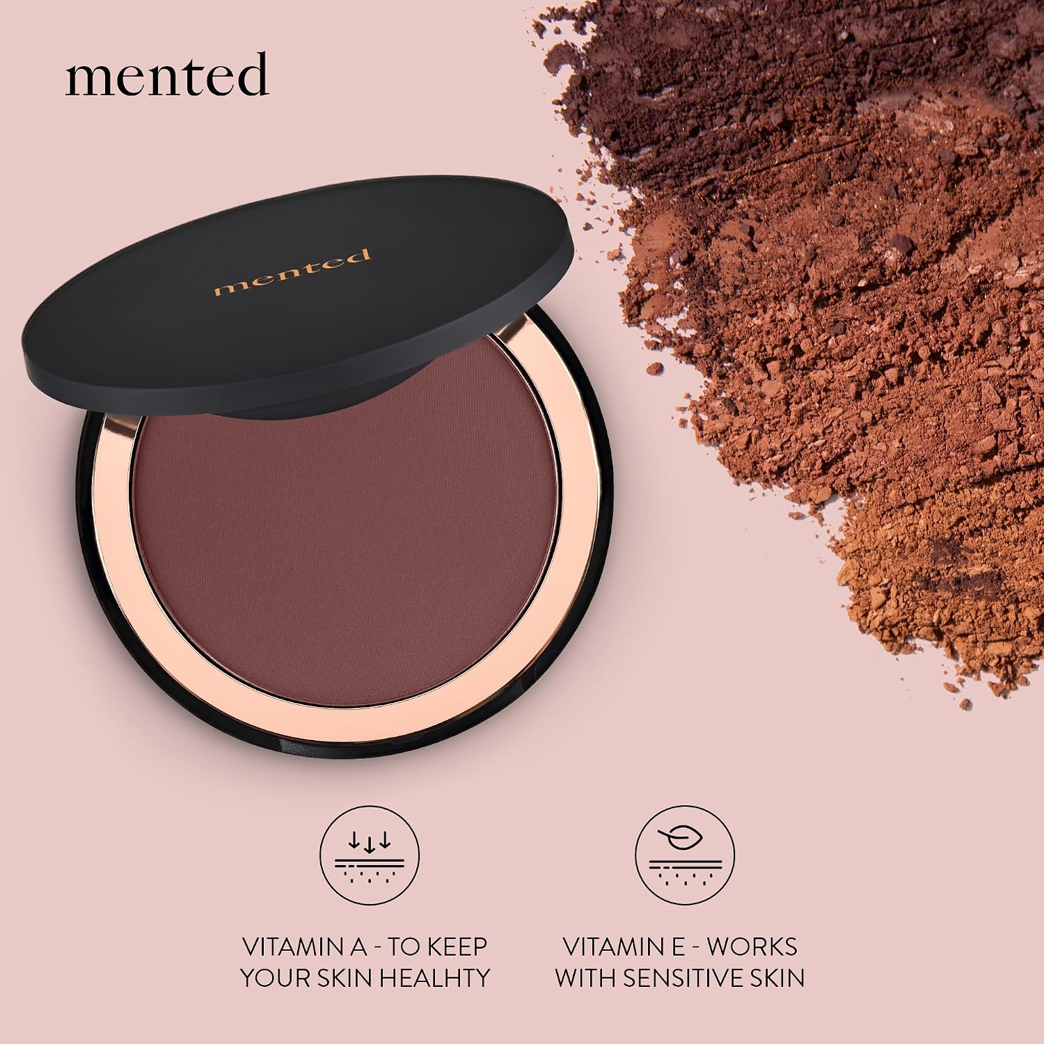 Mented Cosmetics Made in Italy, Cruelty Free Makeup, Beach Bum, 0.35oz/10g | Vegan, Paraben Free, Shimmer Bronzer, Highlighter Bronzing Powder Palette for Face with Vitamin E, A, for Black Women - Image 4
