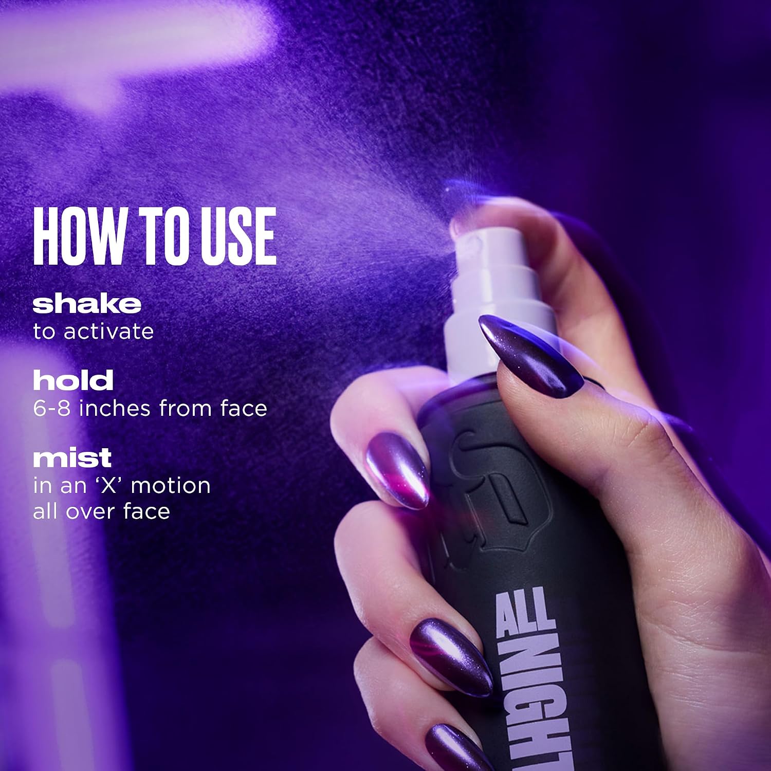 Urban Decay All Nighter Waterproof Makeup Setting Spray - Natural Finish | Up to 24HR Hold, Transfer-resistant Primer Setting Spray for Foundation, Sweat-resistant, Ultra-fine Hydrating Facial Mist - Image 8