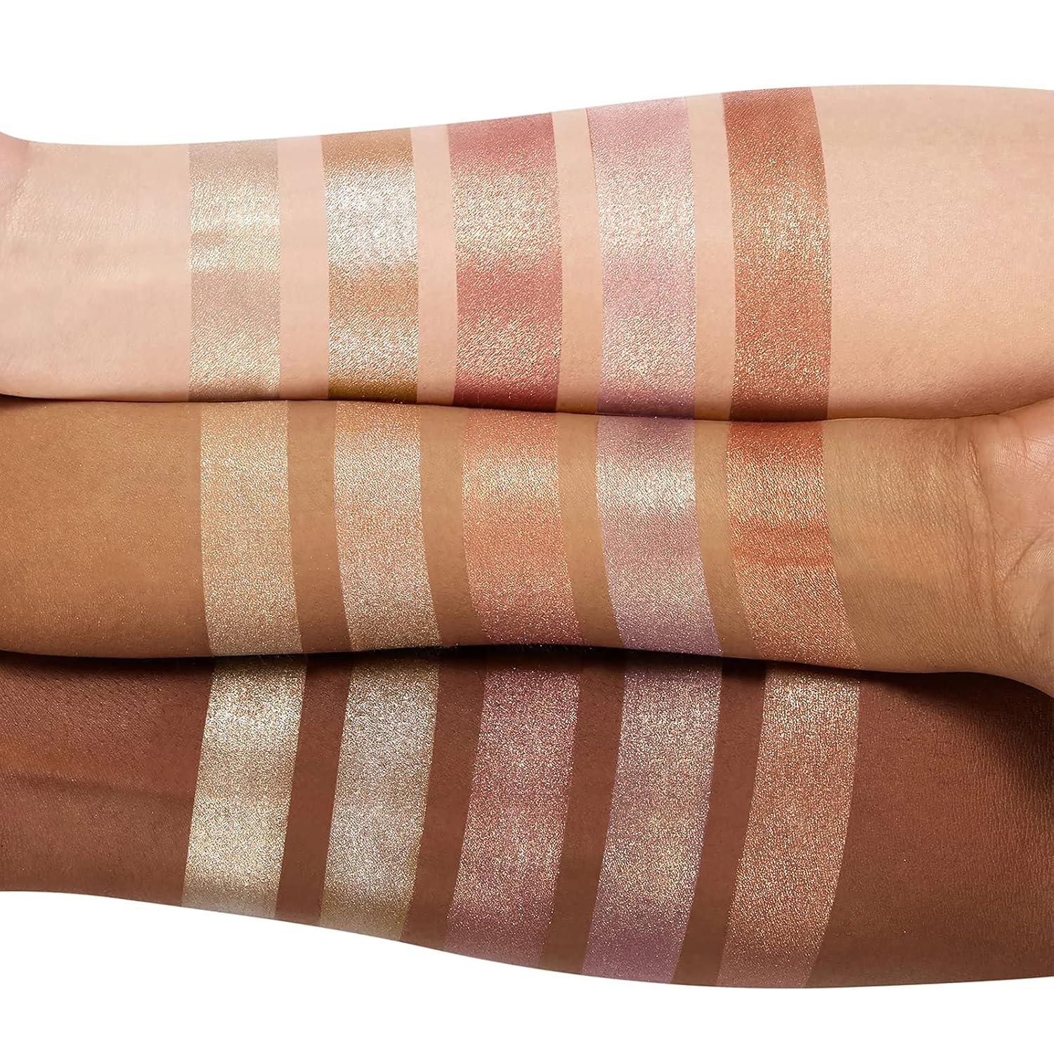LANGMANNI 5 Color Face Highlighter Powder Palette, Illuminator Makeup | Silky shimmer powder for cheekbones, eyelids, brow bones and lips; waterproof, smudge-resistant, long-lasting, giftable - Image 7