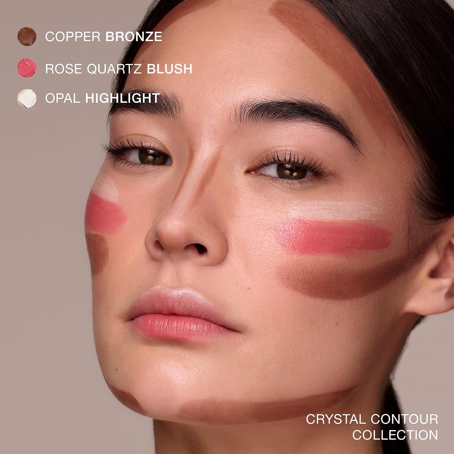Ogee Face Stick Crystal Collection Trio - Contour Stick Makeup Collection - Certified Organic Contour Palette - Includes Bronzer Stick, Blush Stick & Highlighter Stick - Image 3