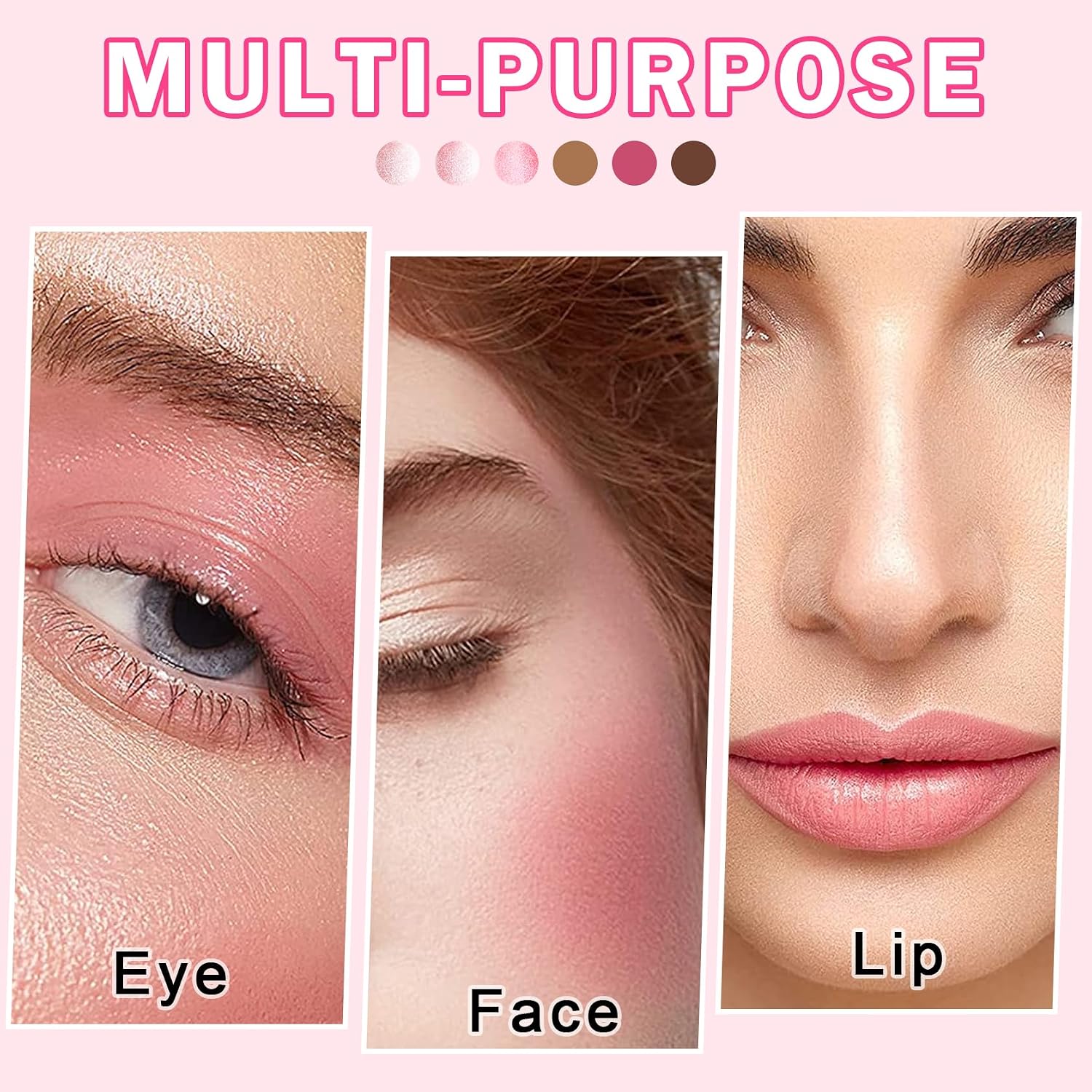 DAMUSI 6PCS Cream Contour Stick Makeup Contour Kit,Set A | Shades with Highlighter Stick,Cream Bronzer Stick,Cream Blush Stick for Sculpt the Cheeks,Lightweight Contour Makeup Kit - Image 5