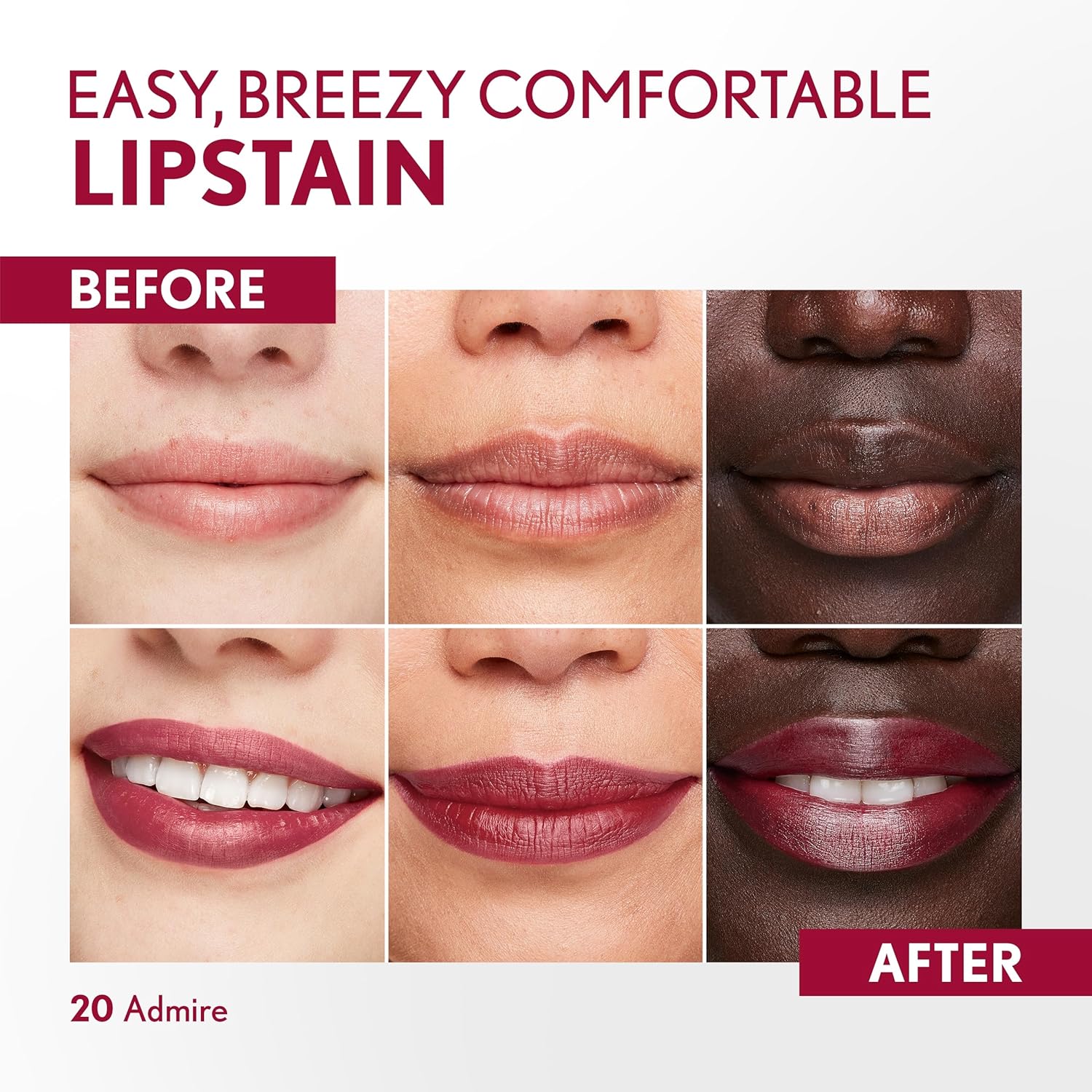Covergirl Outlast Lipstain, 20 Admire, Smooth Application, Precise Pen-Like Tip, Transfer-Proof, Satin Stained Finish, Vegan Formula, 0.06oz - Image 3