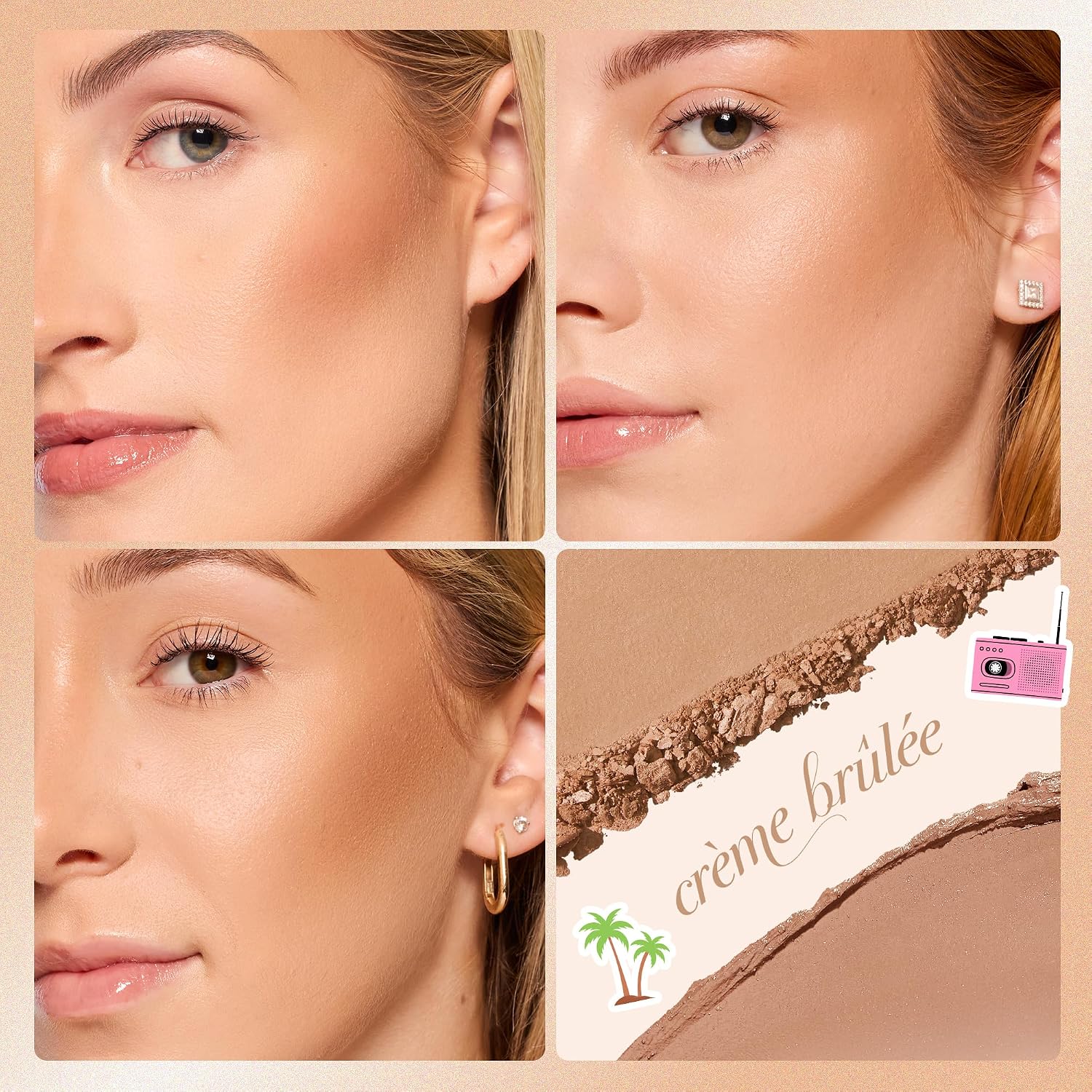 tarte macaron sculpt & bronze duo – 2-in-1 Cream + Baked Powder Bronzer, Contour Powder Face Makeup, Peptides and Hyaluronic Acid Hydrates & Plumps, vegan & cruelty-free - Image 2