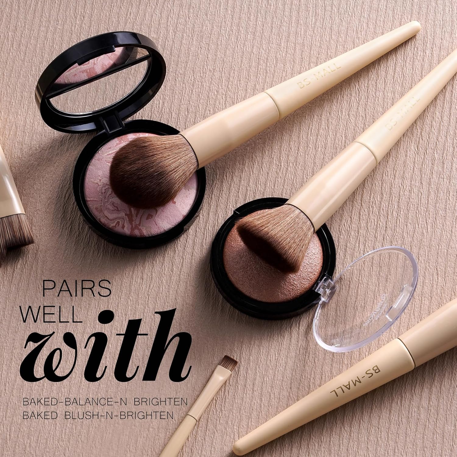 Professional Makeup Brush Set with Travel Case 18 Pcs for Makeup Artists | Foundation Concealer Powder, Blush & Eyeshadow for Beginners Beauty Enthusiasts - Image 3