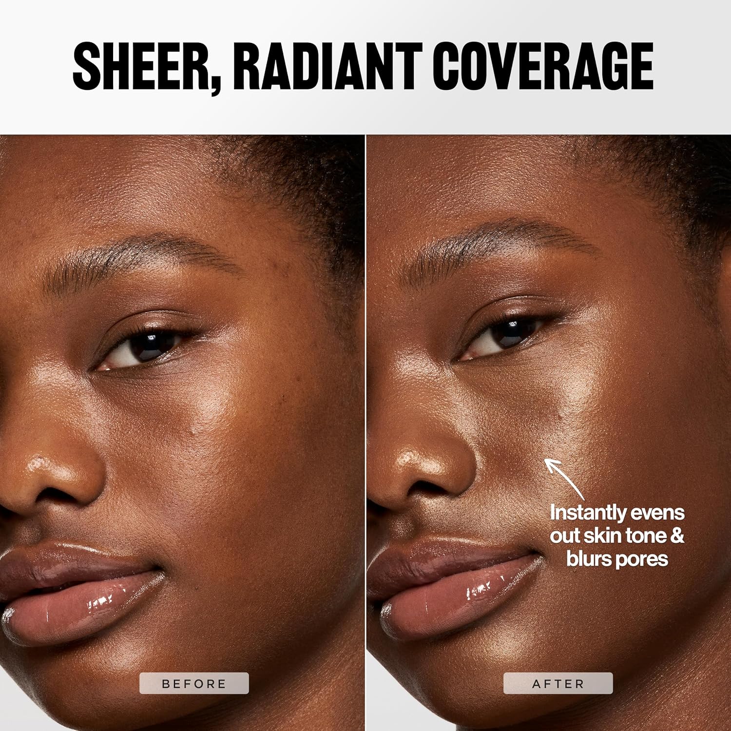 Revlon PhotoReady Lift + Fill Skin Tint, 160 Medium-Deep, 1 fl oz | Multi-use glow enhancing skin tint. Wear as a sheer skin tint, under makeup for a luminous base, or tap onto high points. - Image 6