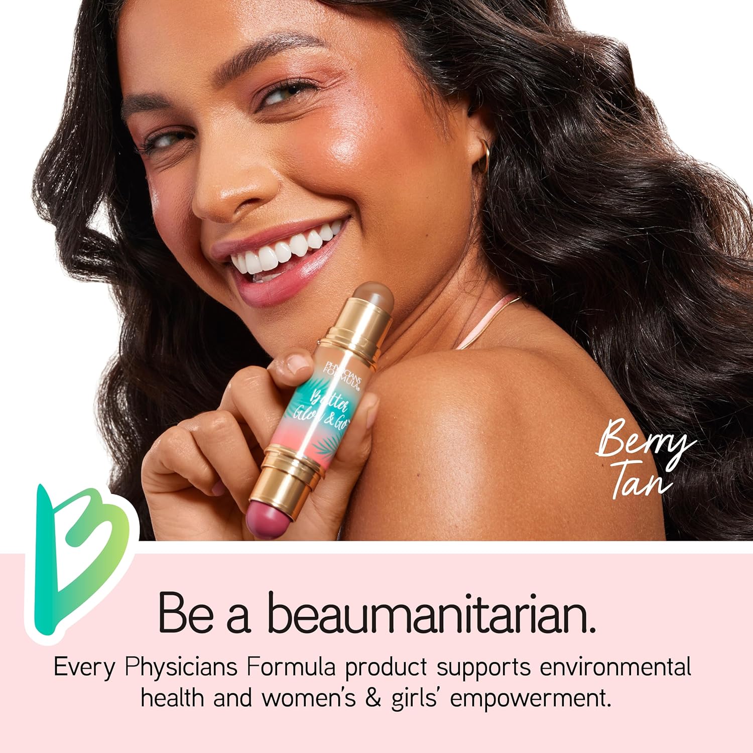Physicians Formula Butter Glow & Go Multiuse Stick, Ultra-Creamy Radiant Finish Formula with Murumuru Butter, Vegan & Cruelty-Free- Berry Tan - Image 6