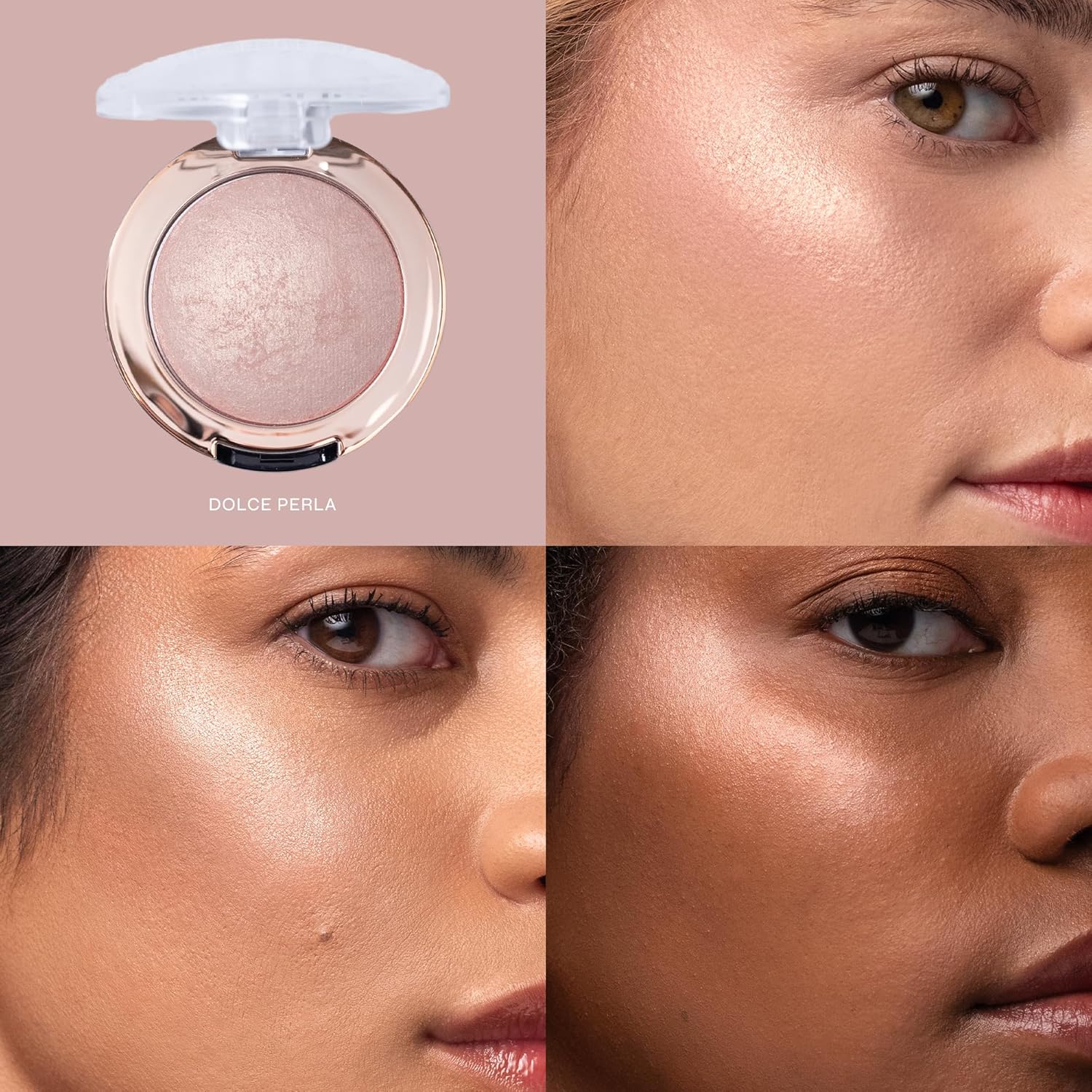 Milani Baked Highlighter, Highlight Powder for Cheeks - Rosa Italiana | Seamless-Blend Formula Delivers A Luminous Glow. Infused With Skin-Loving Ingredients With Up To 12 Hours Of Buildable Wear. - Image 3