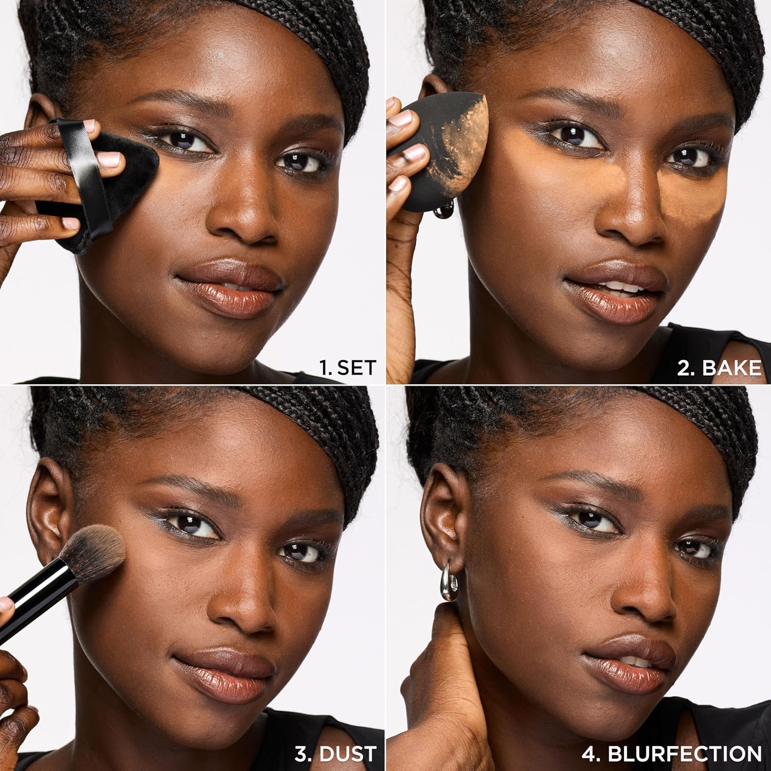 L'Oreal Paris Infallible Blur-fection Longwear Loose Setting Powder, Blurring Face Powder With Up to 24HRs of Wear, Brightening Deep Pink, 1 Kit - Image 8