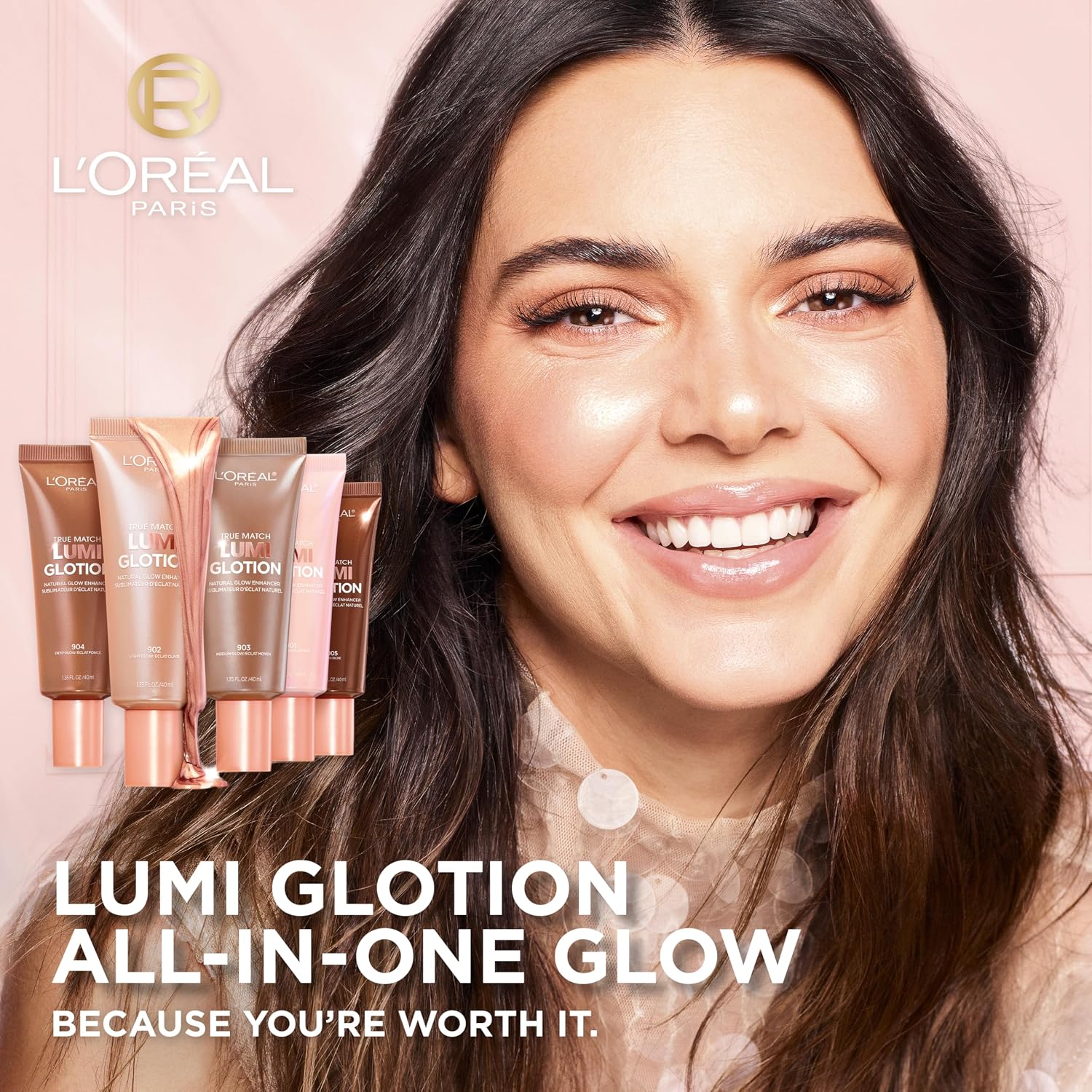 L'Oreal Paris Makeup True Match Lumi Glotion, Natural Glow Enhancer, Illuminator Highlighter, Bronzing Drops For a Sun-Kissed Glow For Face and Body, 902 Light, 1.35 fl oz - Image 3