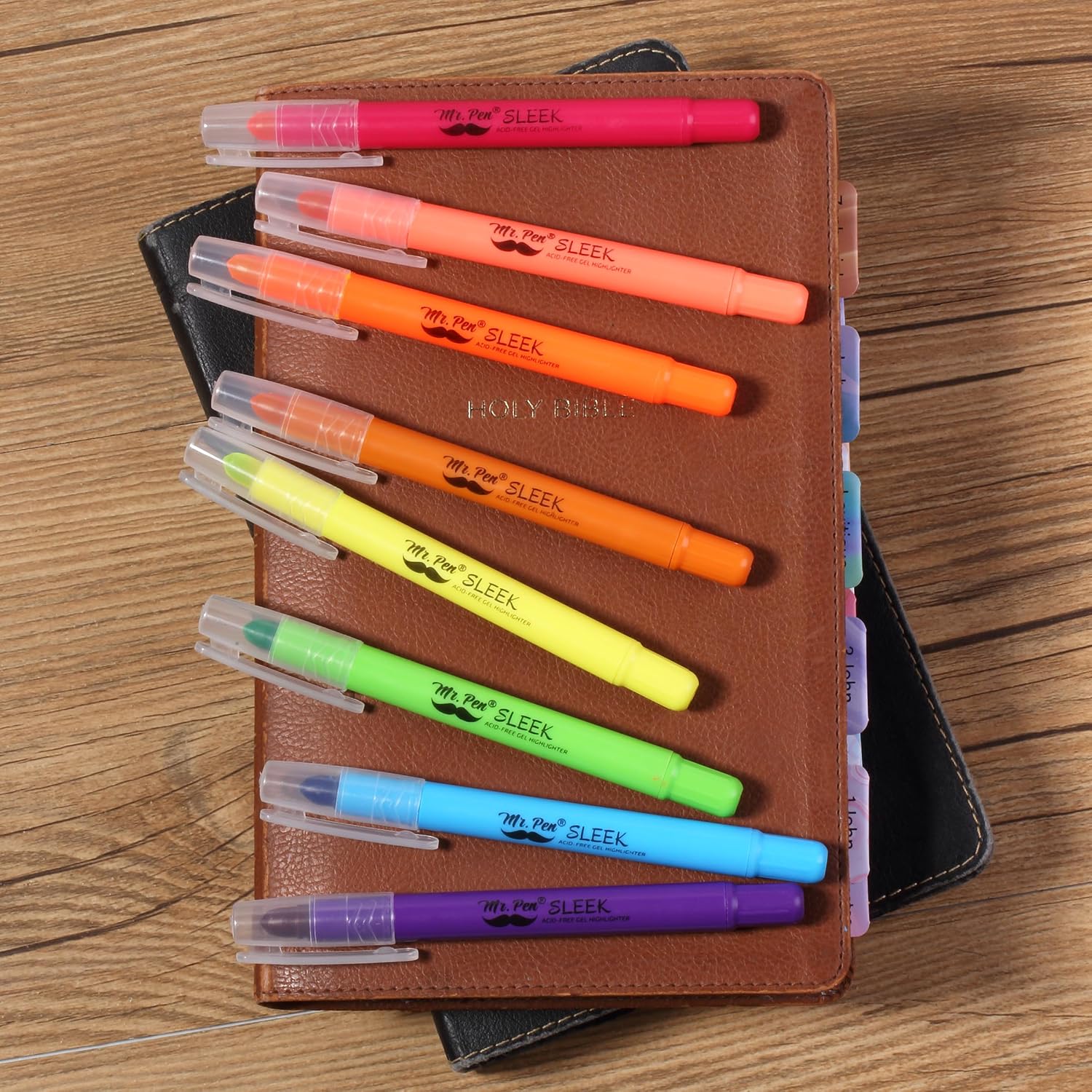 Mr. Pen- No Bleed Gel Highlighters, Vibrant Colors, 8 Pack | Bible Highlighters and Pens No Bleed, Bible Markers for Study, Journaling, School Supplies and Accessories - Image 6