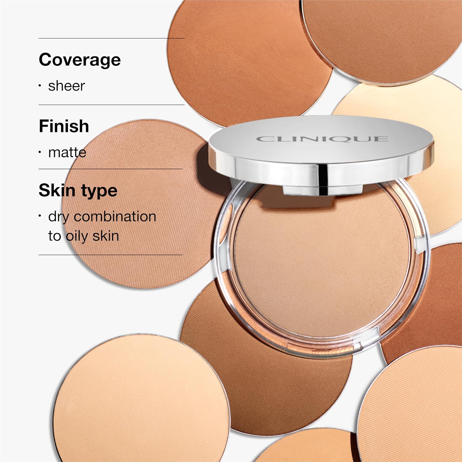 Clinique Stay-Matte Sheer Pressed Face Powder For Oily Skin Types | Sheer Coverage | Minimizes Shine | Makeup & Setting Powder - Image 4