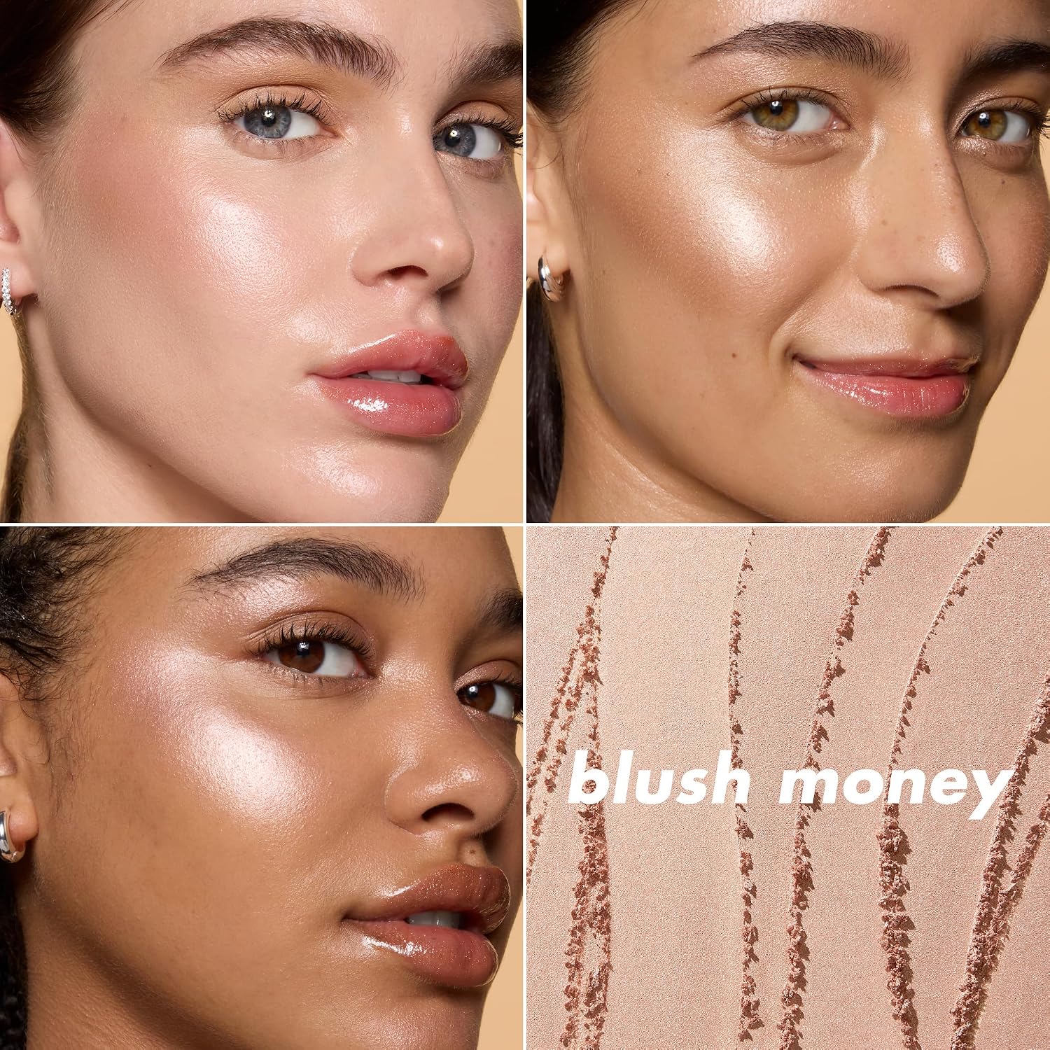 e.l.f. Halo Glow Silky Powder Highlighter, Long-Lasting Luminous Face Finish, Cake-Resistant With Micro-Shimmer, Vegan & Cruelty-Free, Blush Money - Image 4