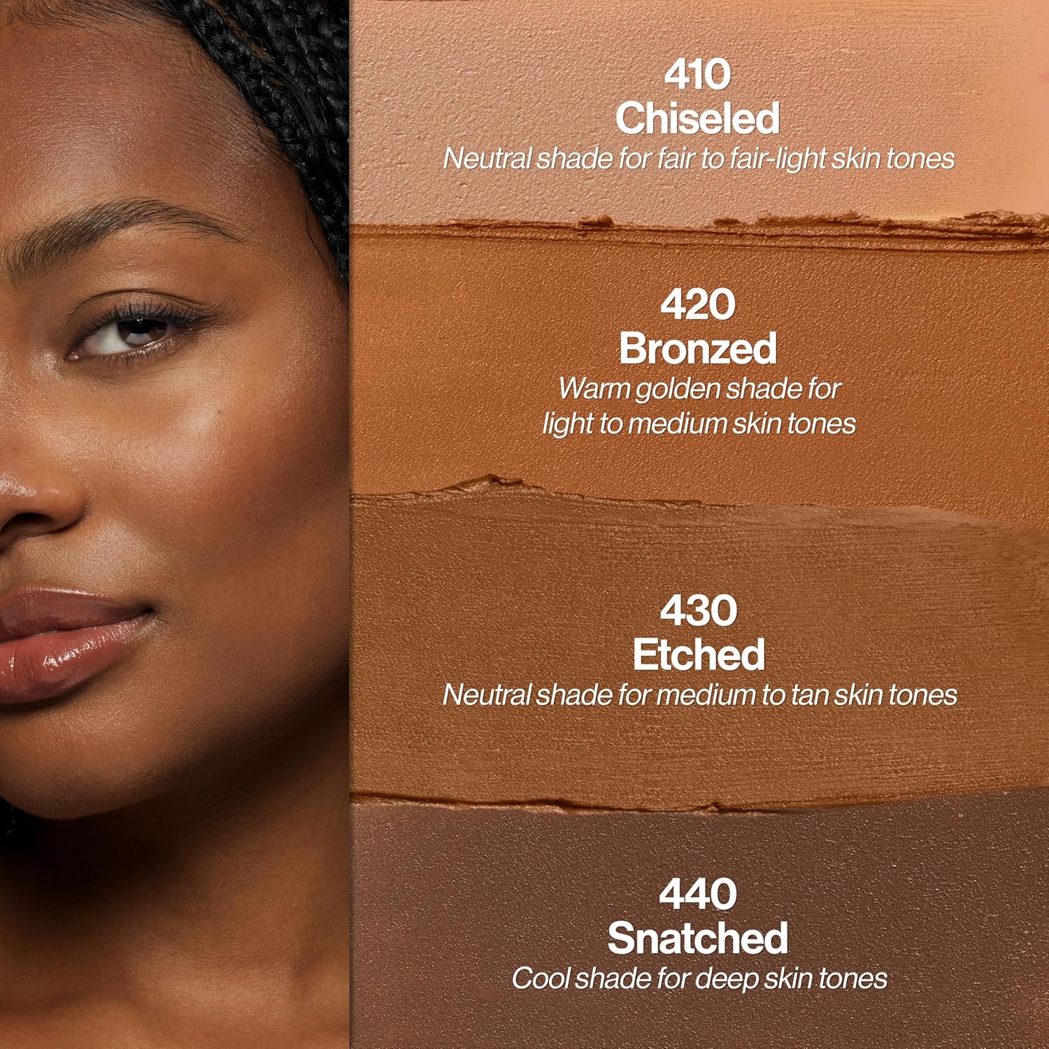 Revlon PhotoReady Insta-Sculpt, Bronzer & Contour, 430 Etched, 0.31 oz | This multi-tasking bronzer + contour stick visibly boosts your complexion, adding natural-looking warmth and dimension. - Image 7