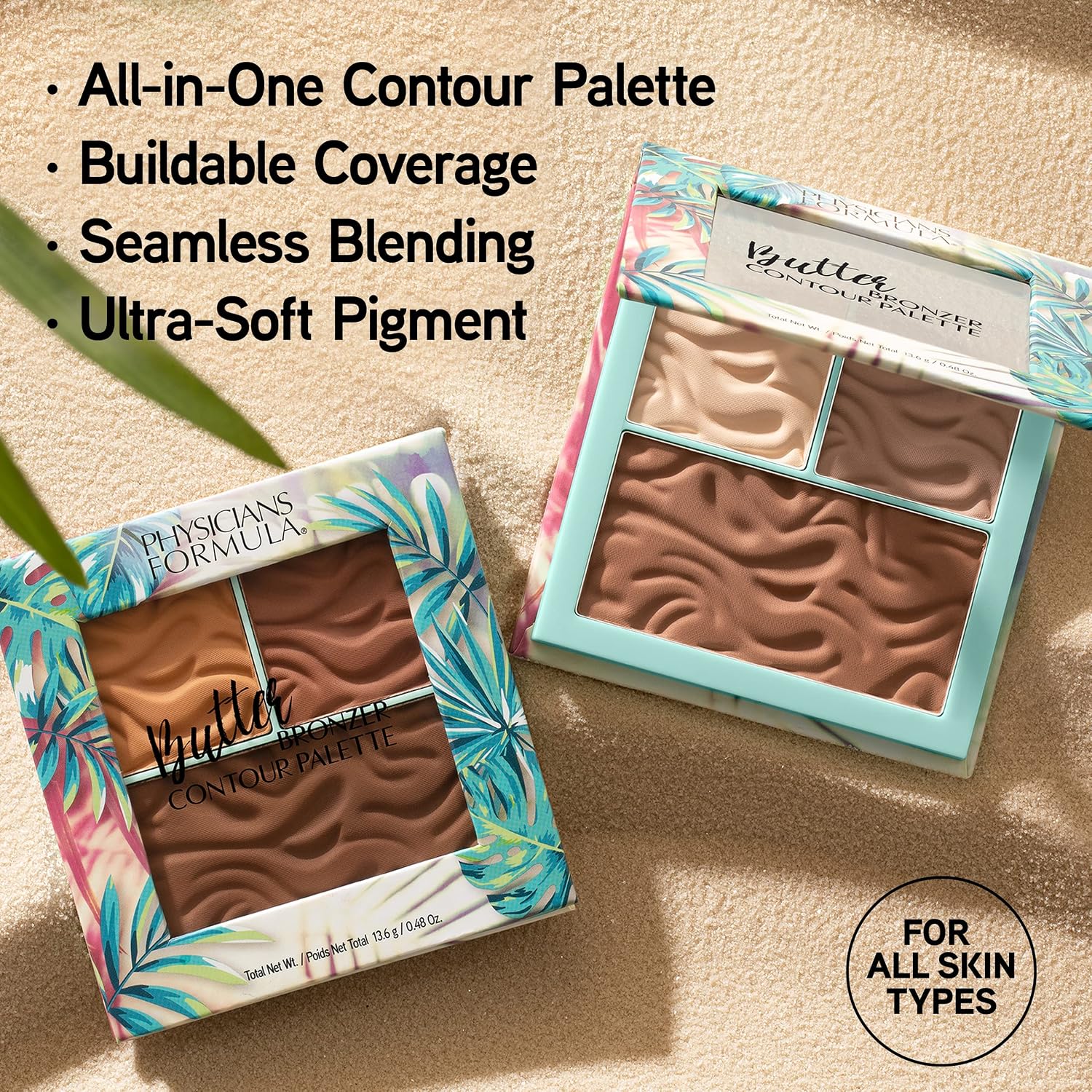 Physicians Formula Butter Bronzer Contour Palette, Light/Medium, 0.48 Ounce (Pack of 1) - Image 2