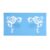 Reusable Face Paint Stencil Body Painting Template 7Styles Set Flower Facial Design Creative Makeup Tools for Art