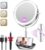 Auxmir 9″ 1X/30X Lighted Makeup Mirror, Rechargeable Maginfying Mirror | 3 dimmable colors, 14.9-18.5 in adjustable height, 3000mAh, 360°rotation, stable storage base, 30X magnification, Chrome