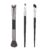Jeffdad 3pcs Dual-End Contour Nose Brush, 2-in-1 Nose Contour Brush | Blush Brushes U-Shaped Fluffy and Angled Brushes Set for Sculpting and Defining Contour Highlighting Blending